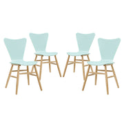 Cascade Dining Chair Set of 4 - Light Blue
