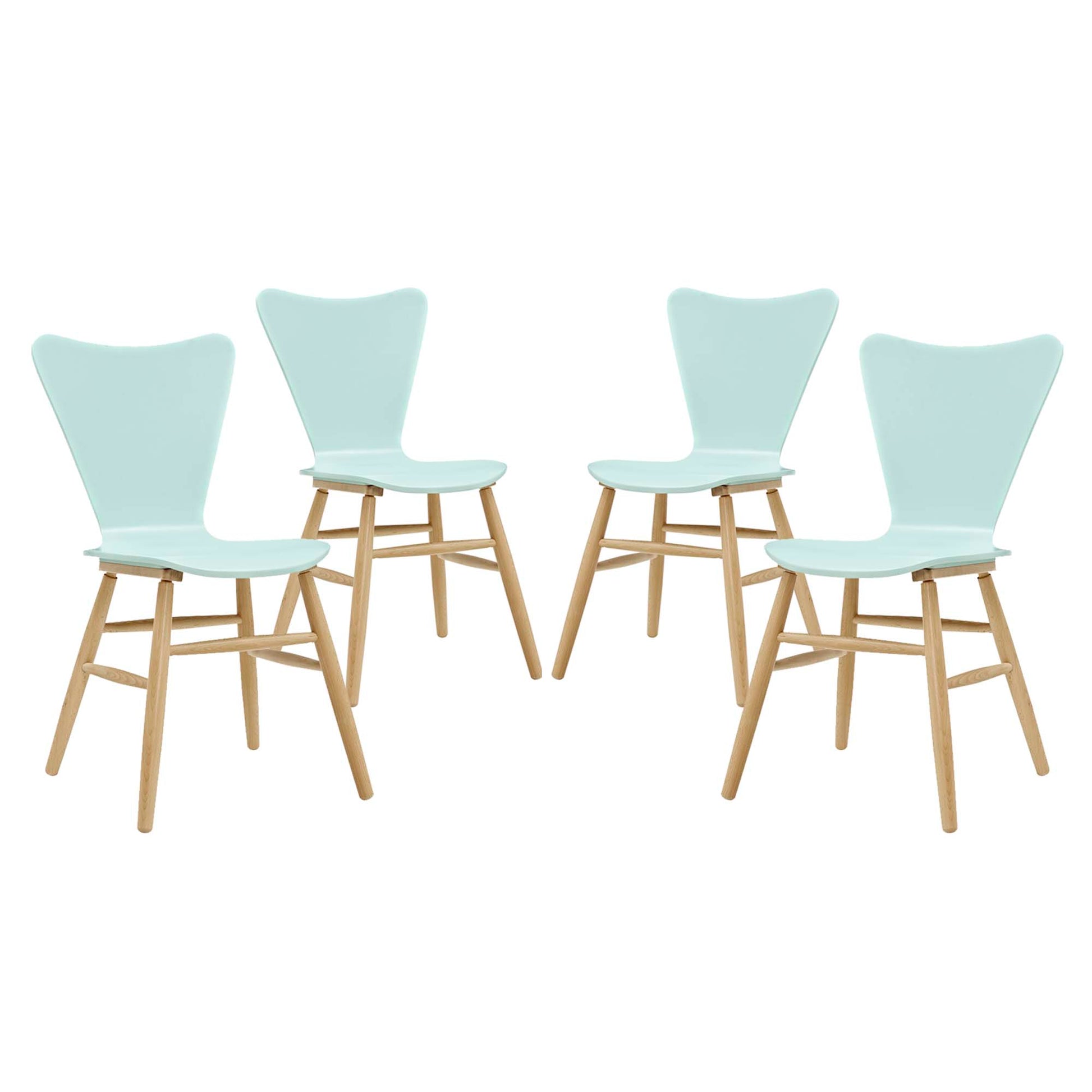 Cascade Dining Chair Set of 4 - Light Blue
