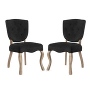 Array Dining Side Chair Set of 2 - Black