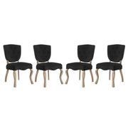 Array Dining Side Chair Set of 4 - Black