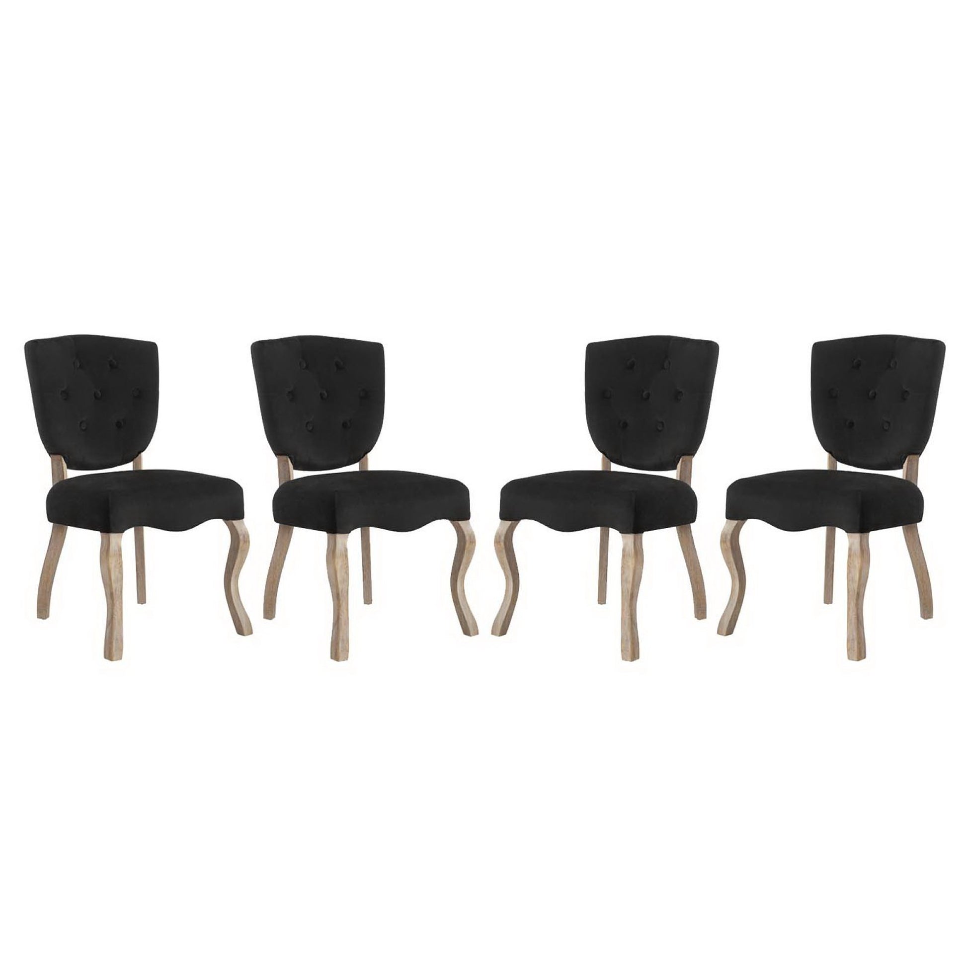 Array Dining Side Chair Set of 4 - Black