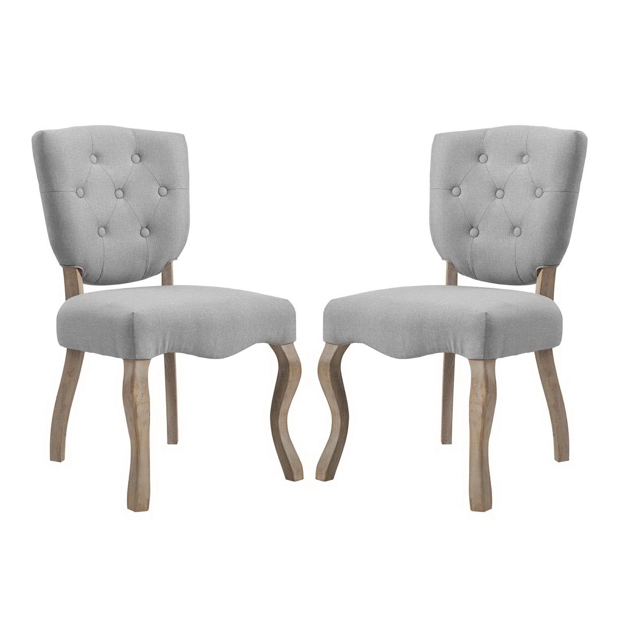 Array Dining Side Chair Set of 2 - Light Gray