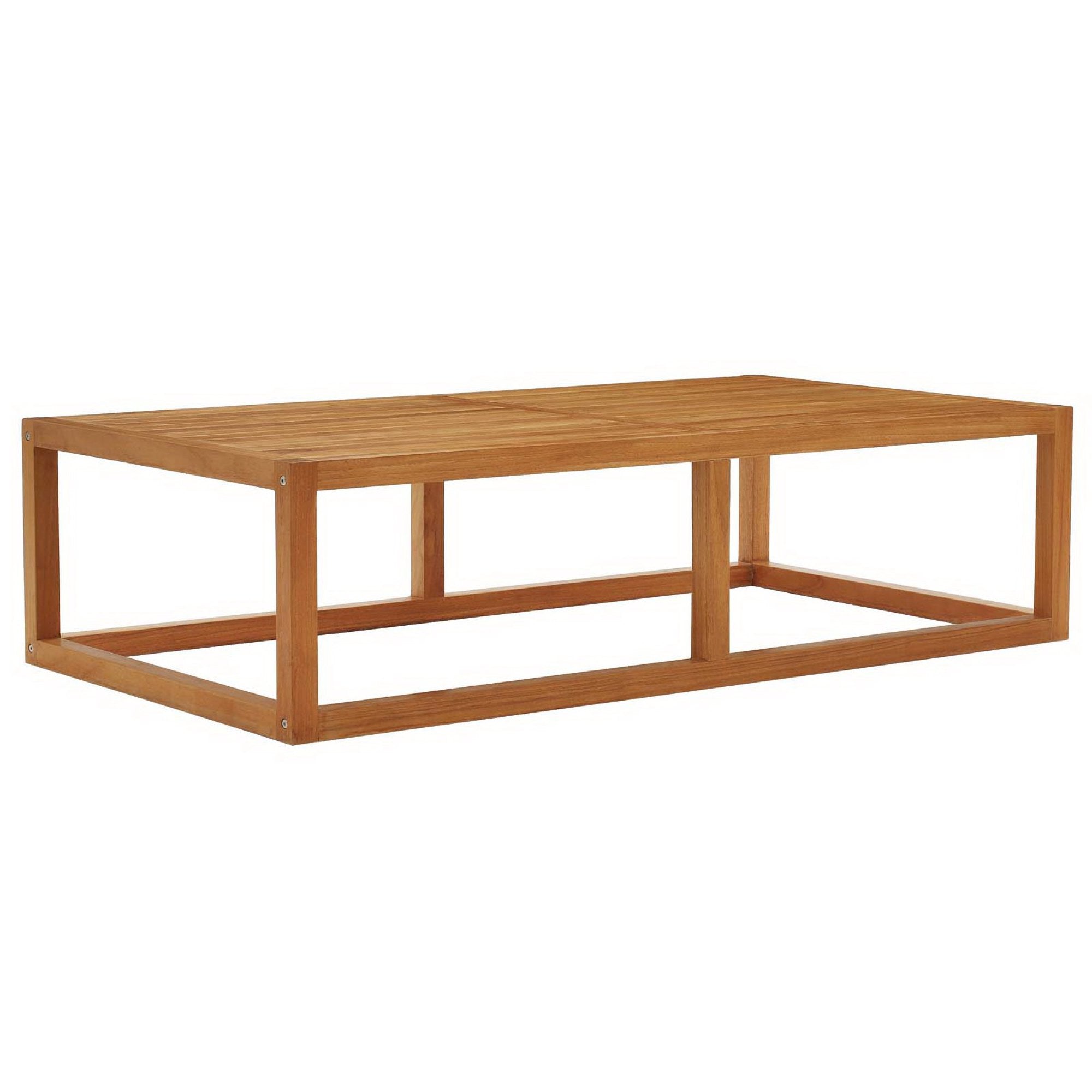 Newbury Outdoor Patio Premium Grade A Teak Wood Coffee Table - Natural