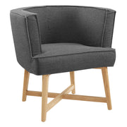 Anders Upholstered Fabric Accent Chair - Gray