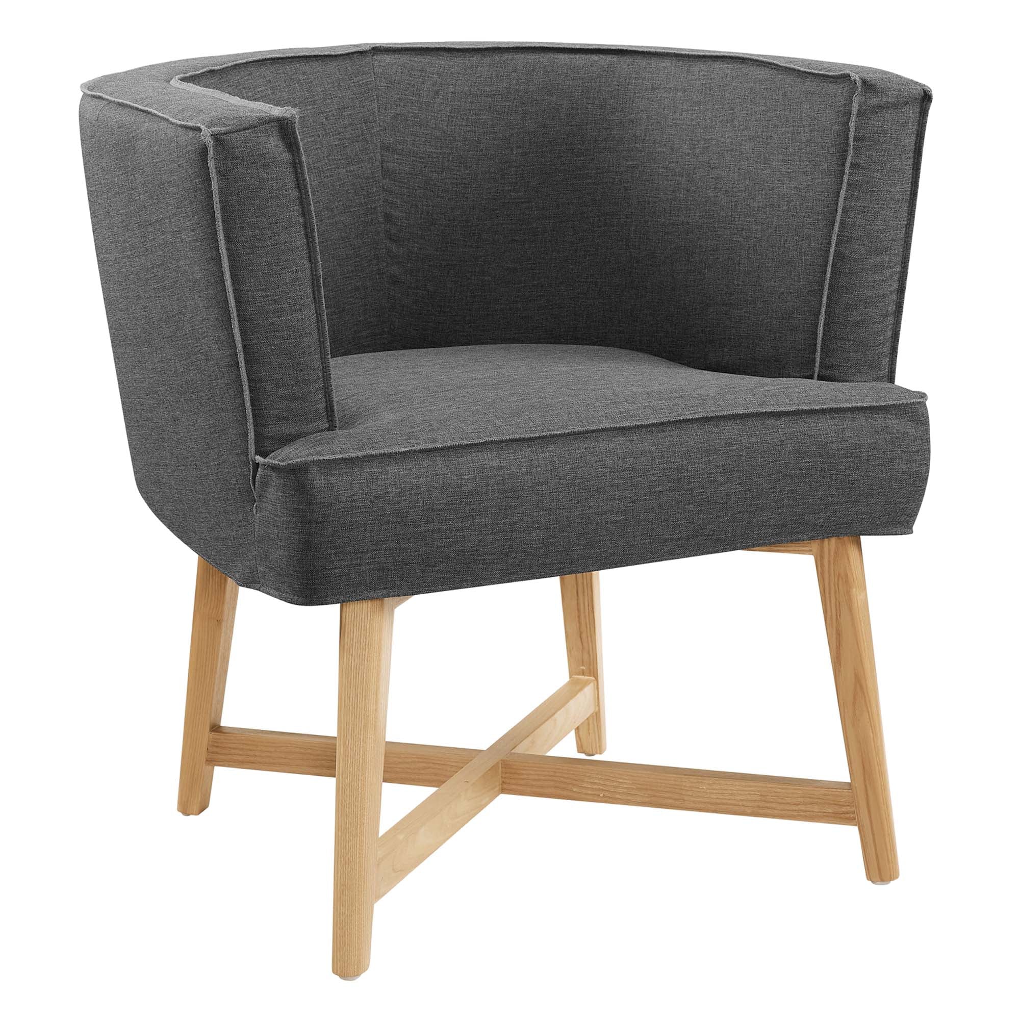 Anders Upholstered Fabric Accent Chair - Gray