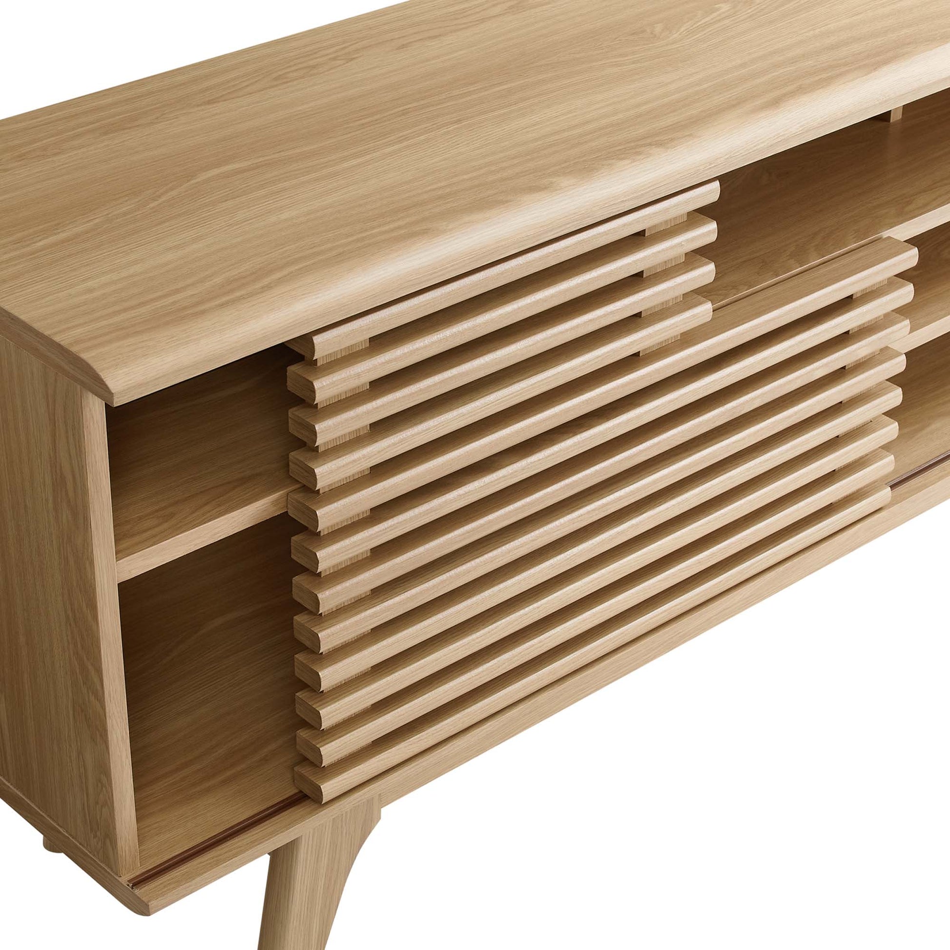 Render 71" Media Console TV Stand - Walnut