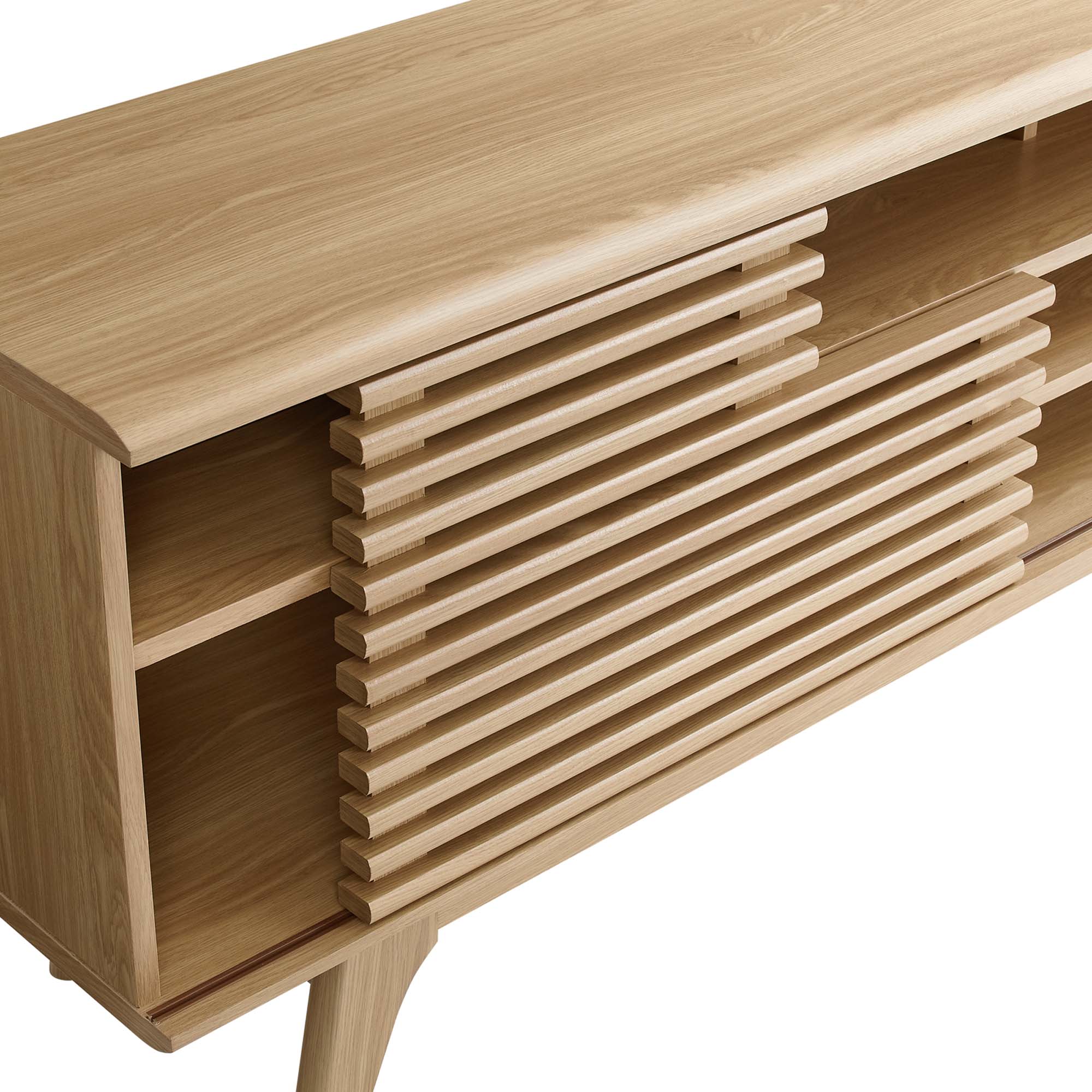 Render 71" Media Console TV Stand - Walnut