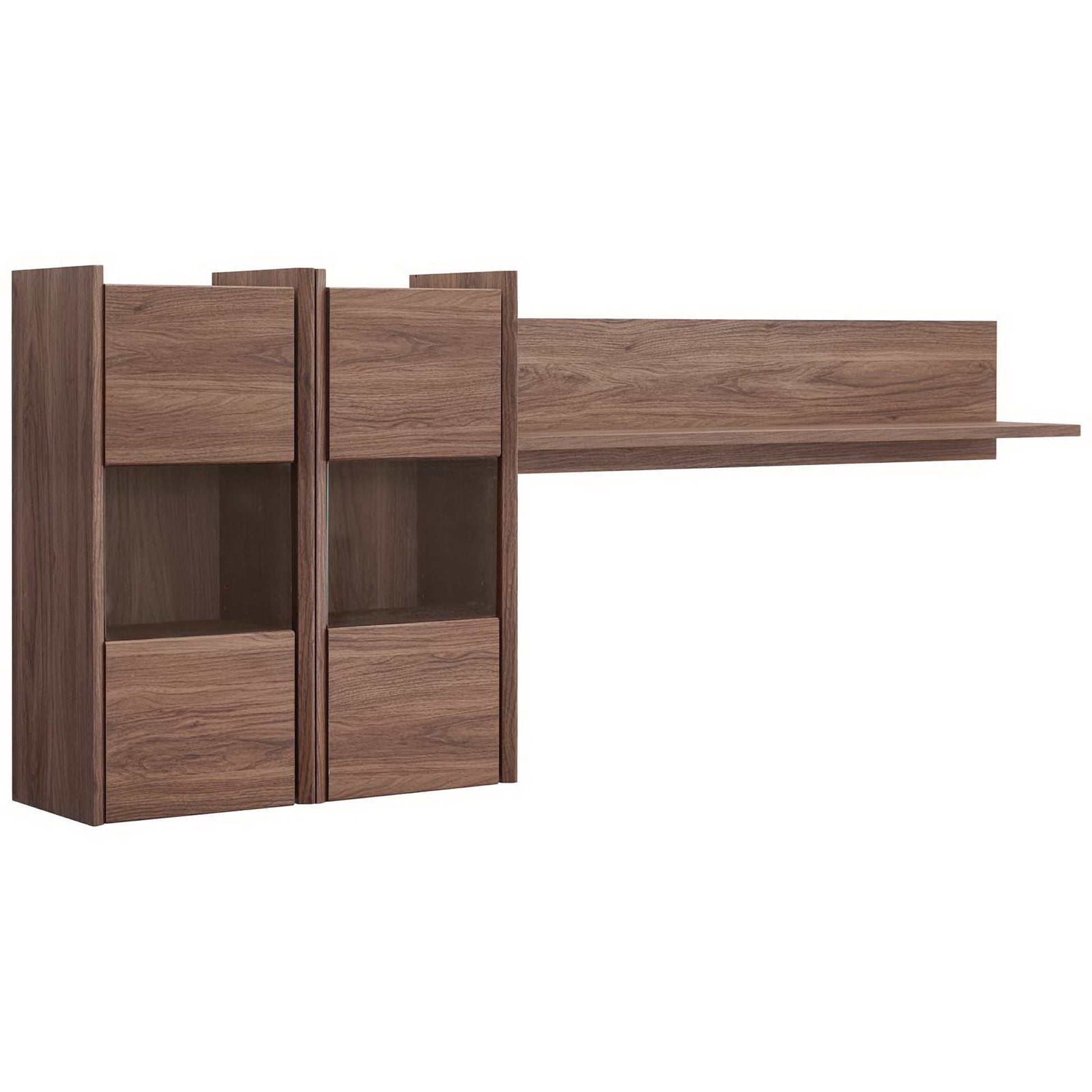 Visionary Wall Mounted Shelves - Walnut
