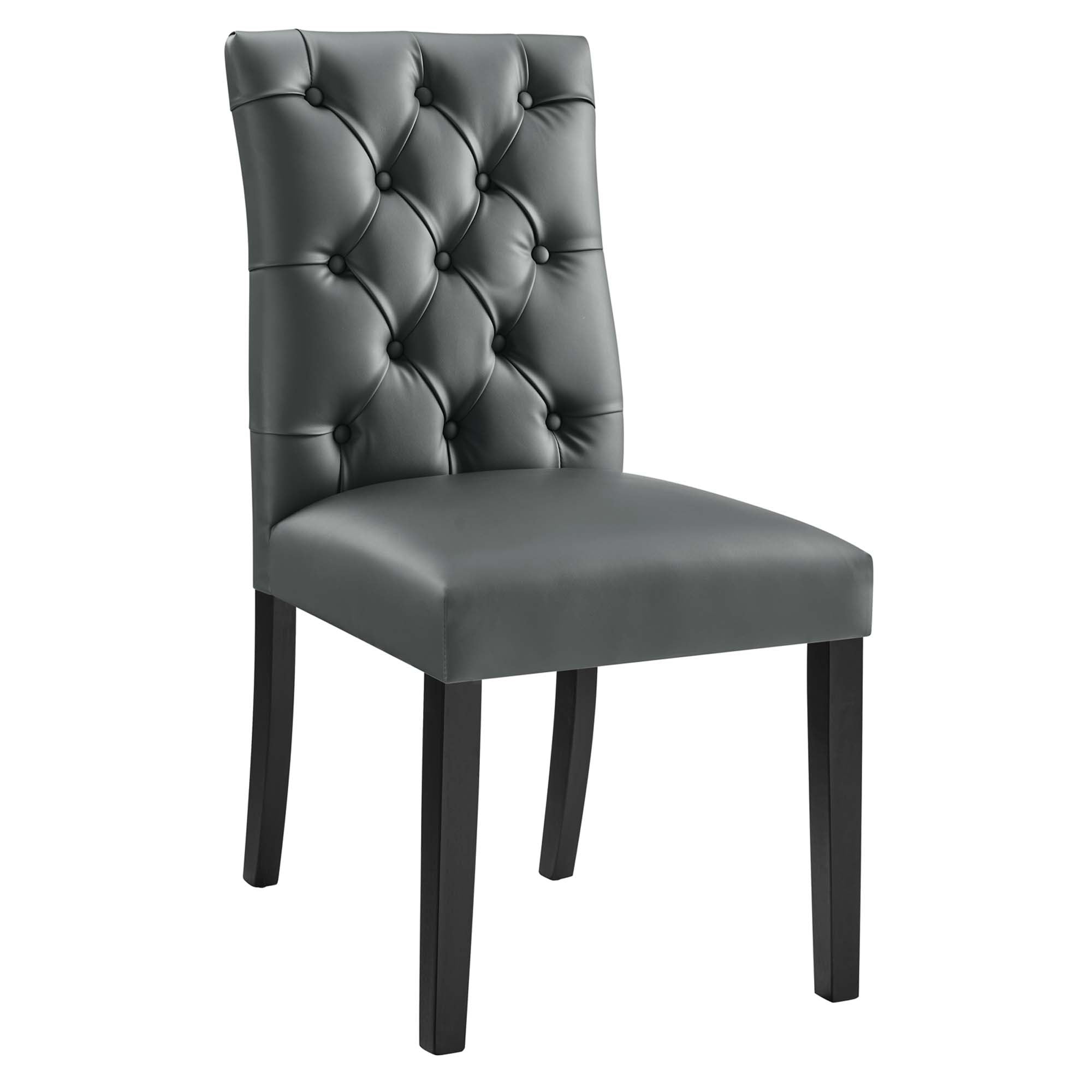 Duchess Dining Chair Vinyl Set of 2 - White