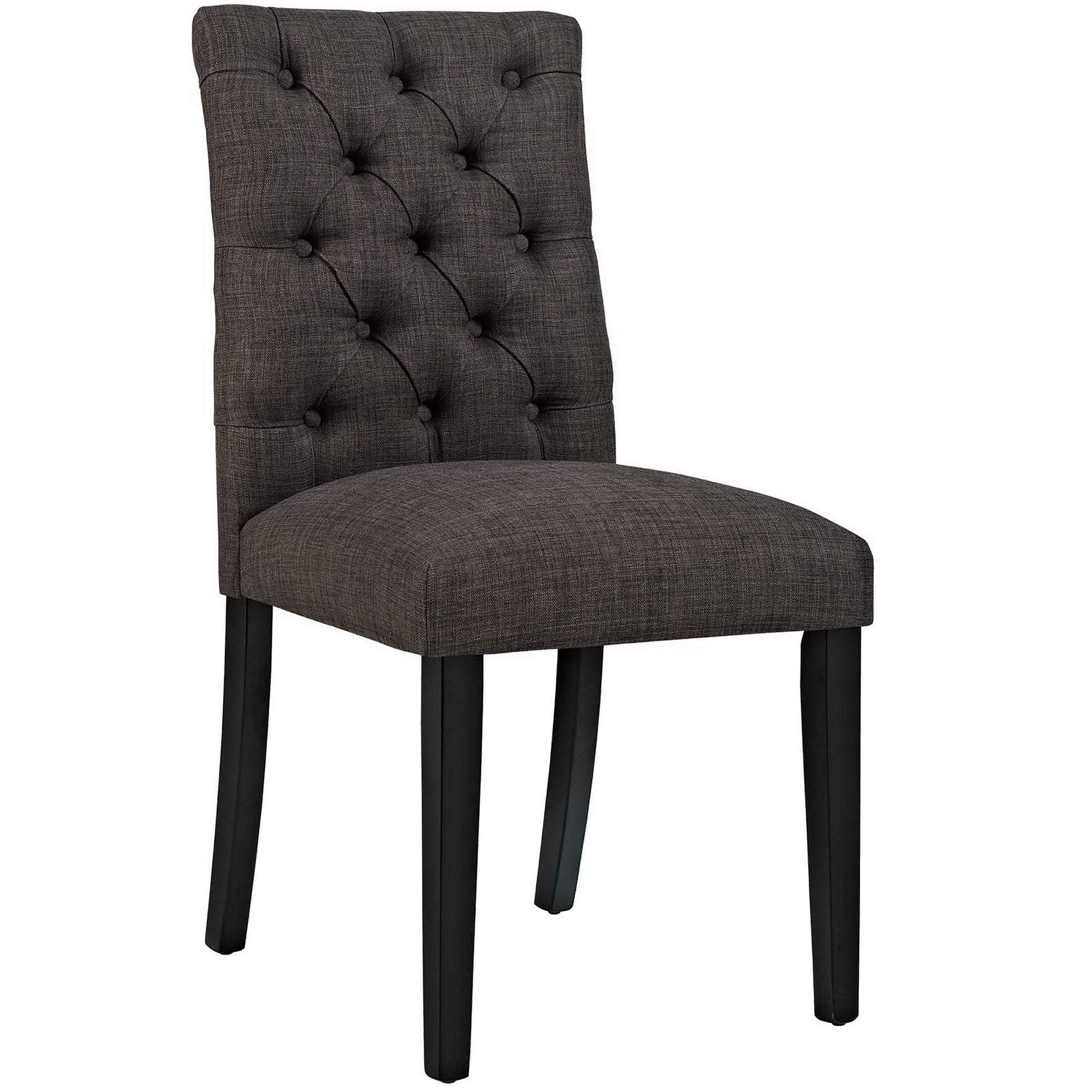 Duchess Fabric Dining Chair Set of 2 - Granite
