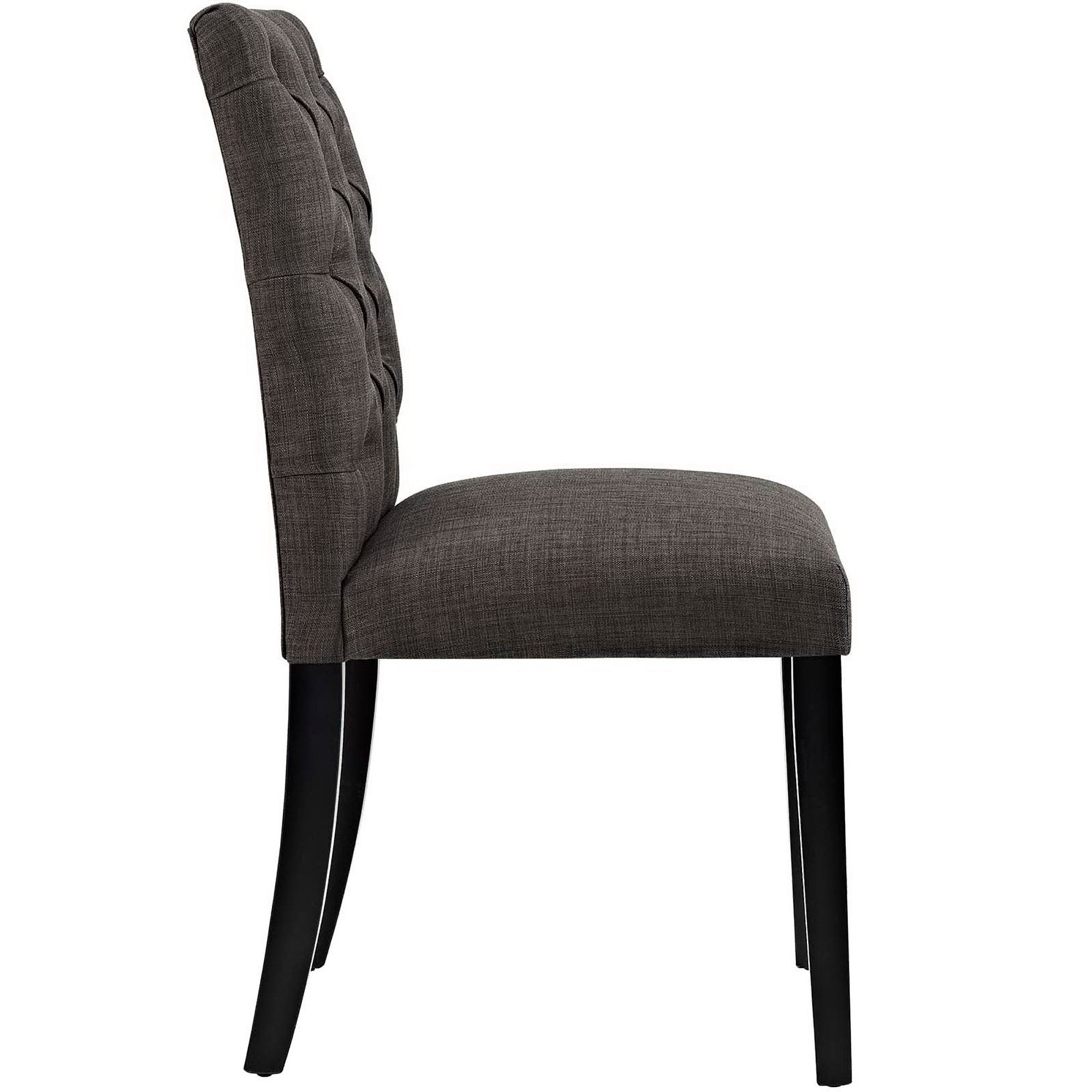 Duchess Fabric Dining Chair Set of 2 - Gray