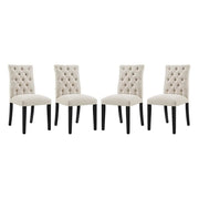 Duchess Dining Chair Fabric Set of 4 - Beige