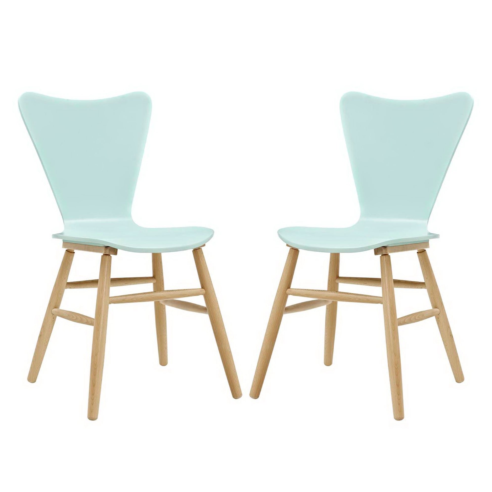 Cascade Dining Chair Set of 2 - Light Blue
