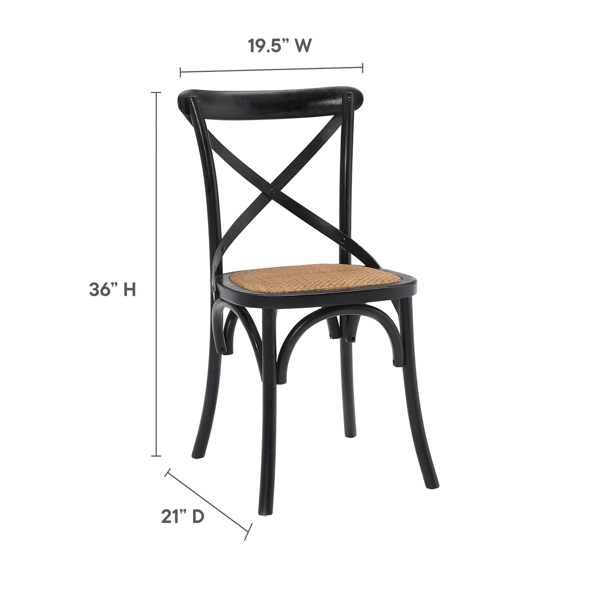 Gear Dining Side Chair Set of 4 - Gray