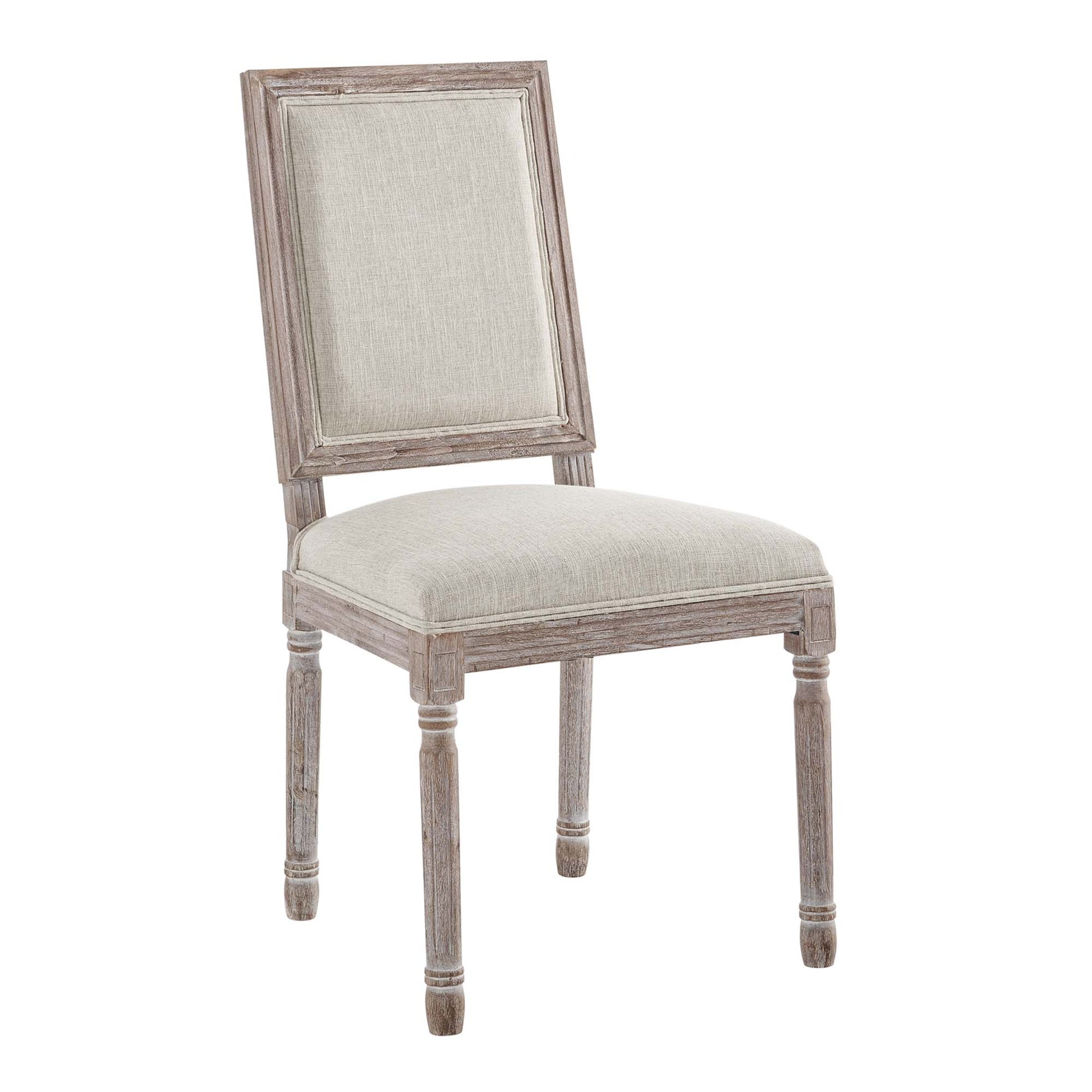 Court Upholstered Fabric Dining Side Chair Set of 2 - Light Gray