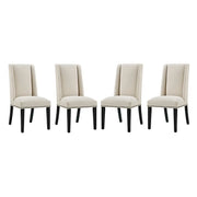 Baron Dining Chair Fabric Set of 4 - Beige