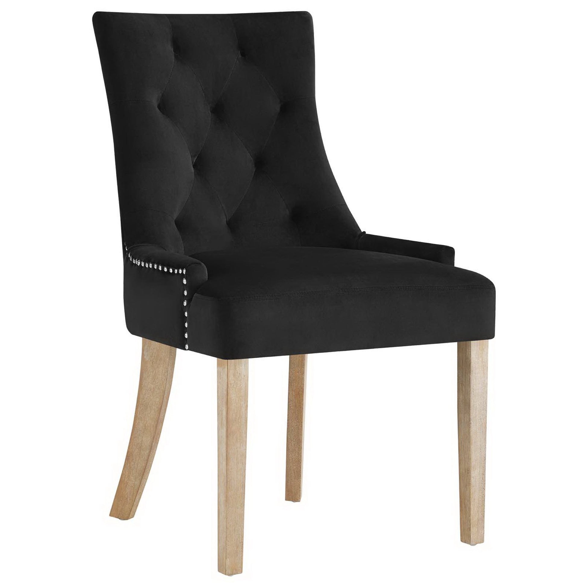 Pose Dining Chair Performance Velvet Set of 4 - Gray