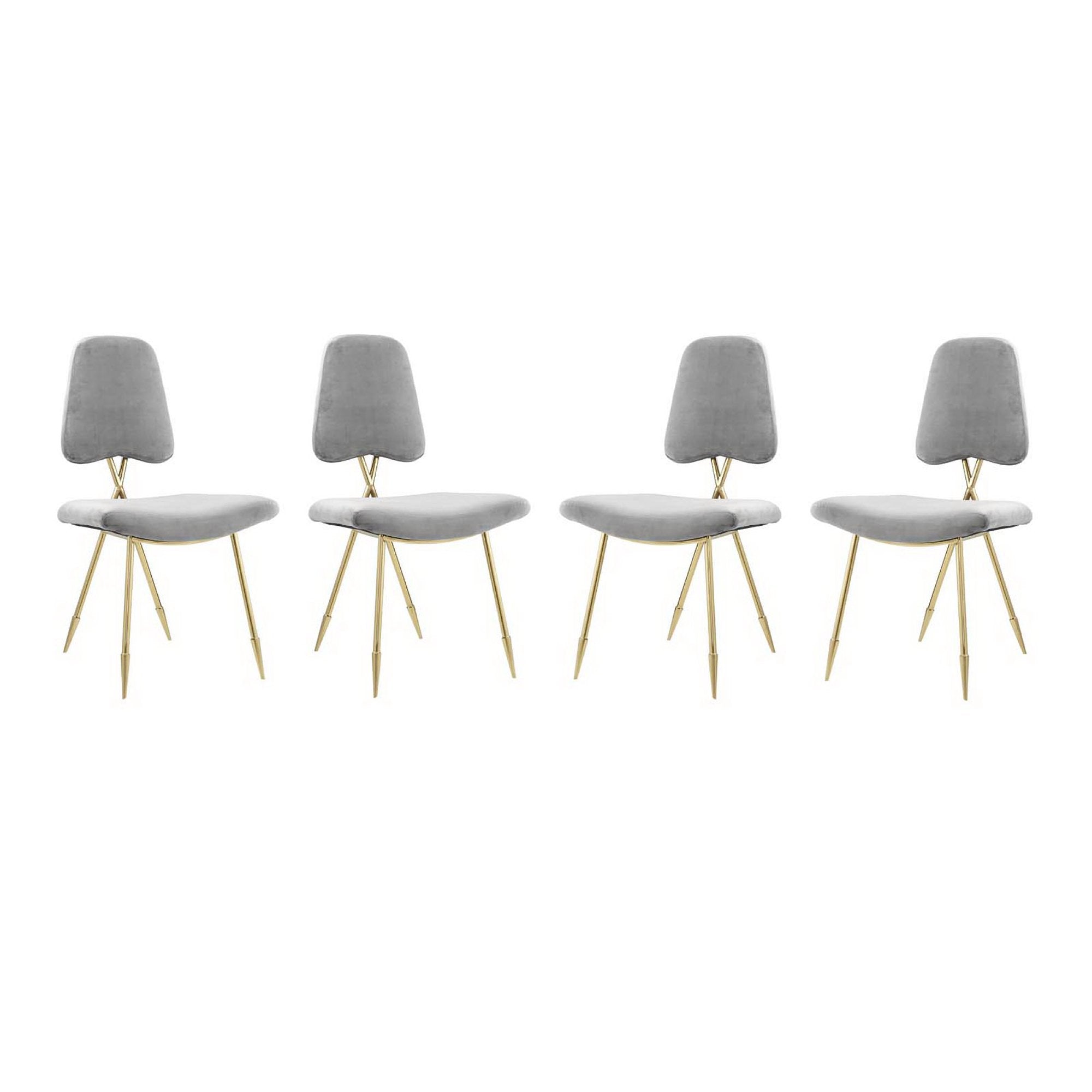 Ponder Dining Side Chair Set of 4 - Gray