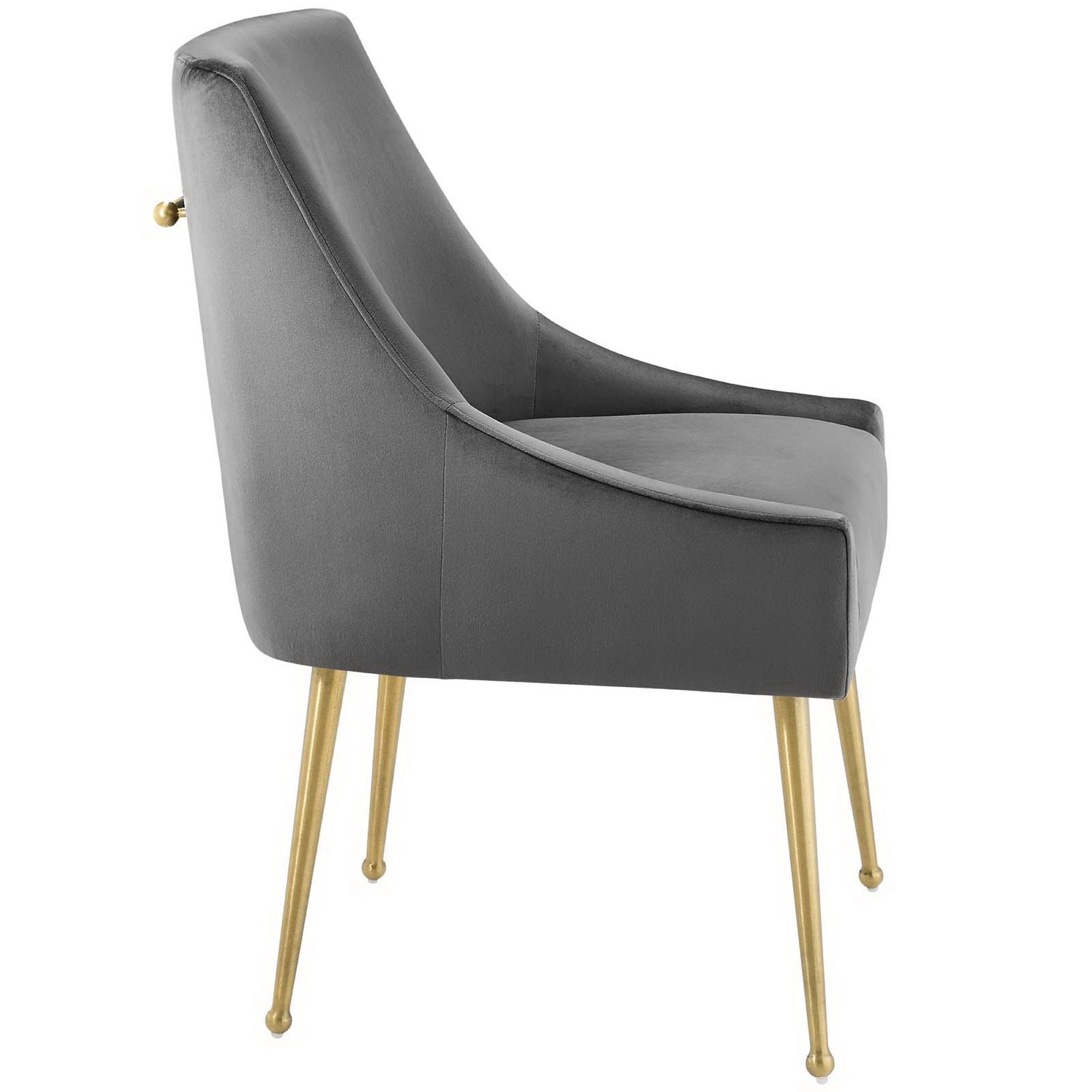 Discern Upholstered Performance Velvet Dining Chair - Light Blue