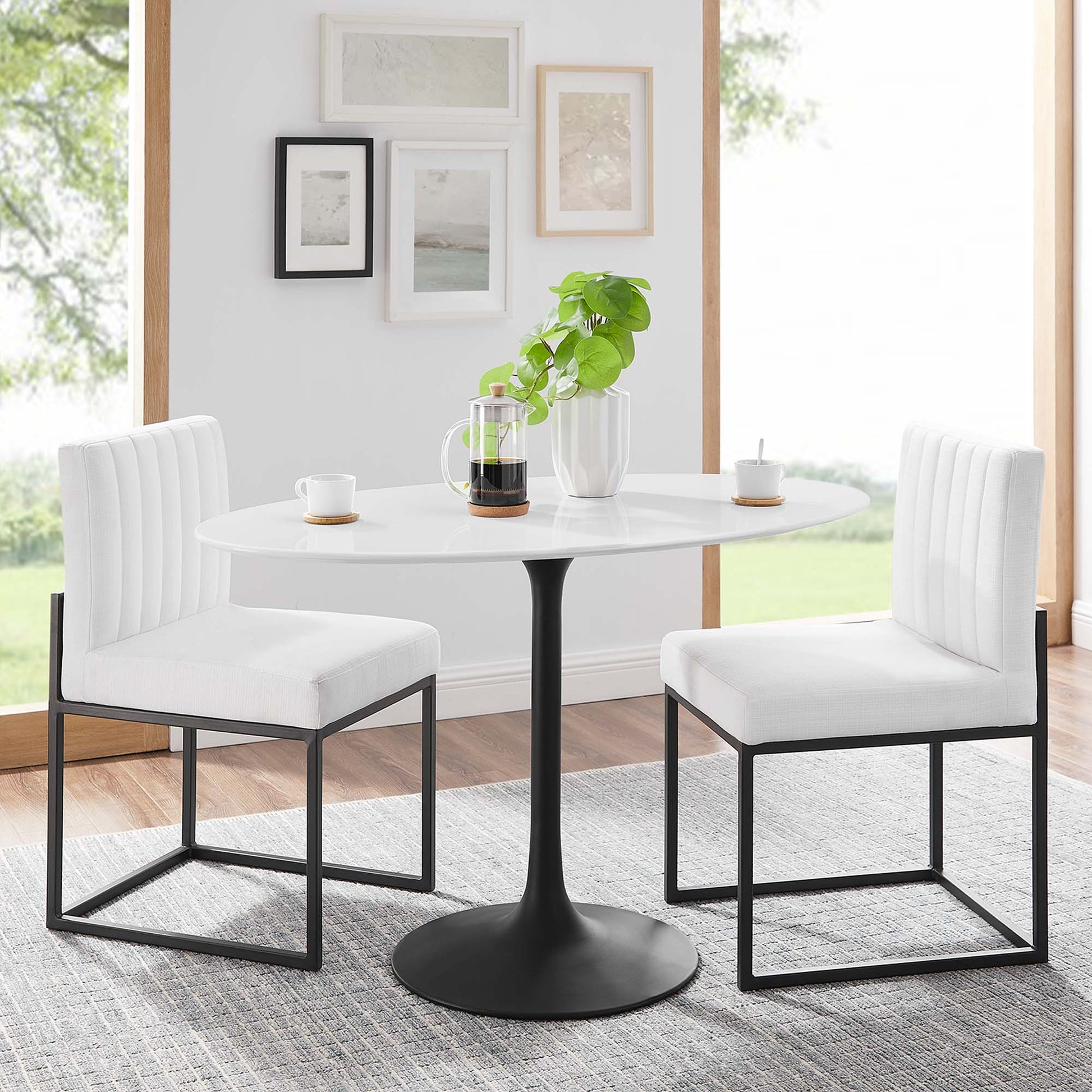 Lippa 48" Oval Wood Dining Table