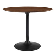 Lippa 36" Round Wood Dining Table - Black Walnut