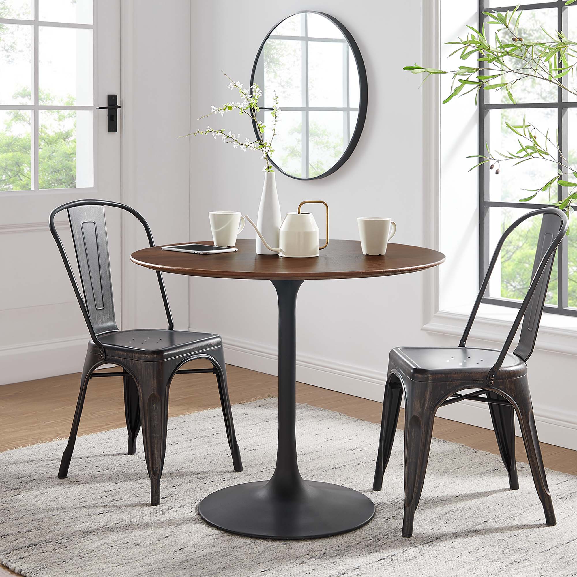 Lippa 36" Round Wood Dining Table