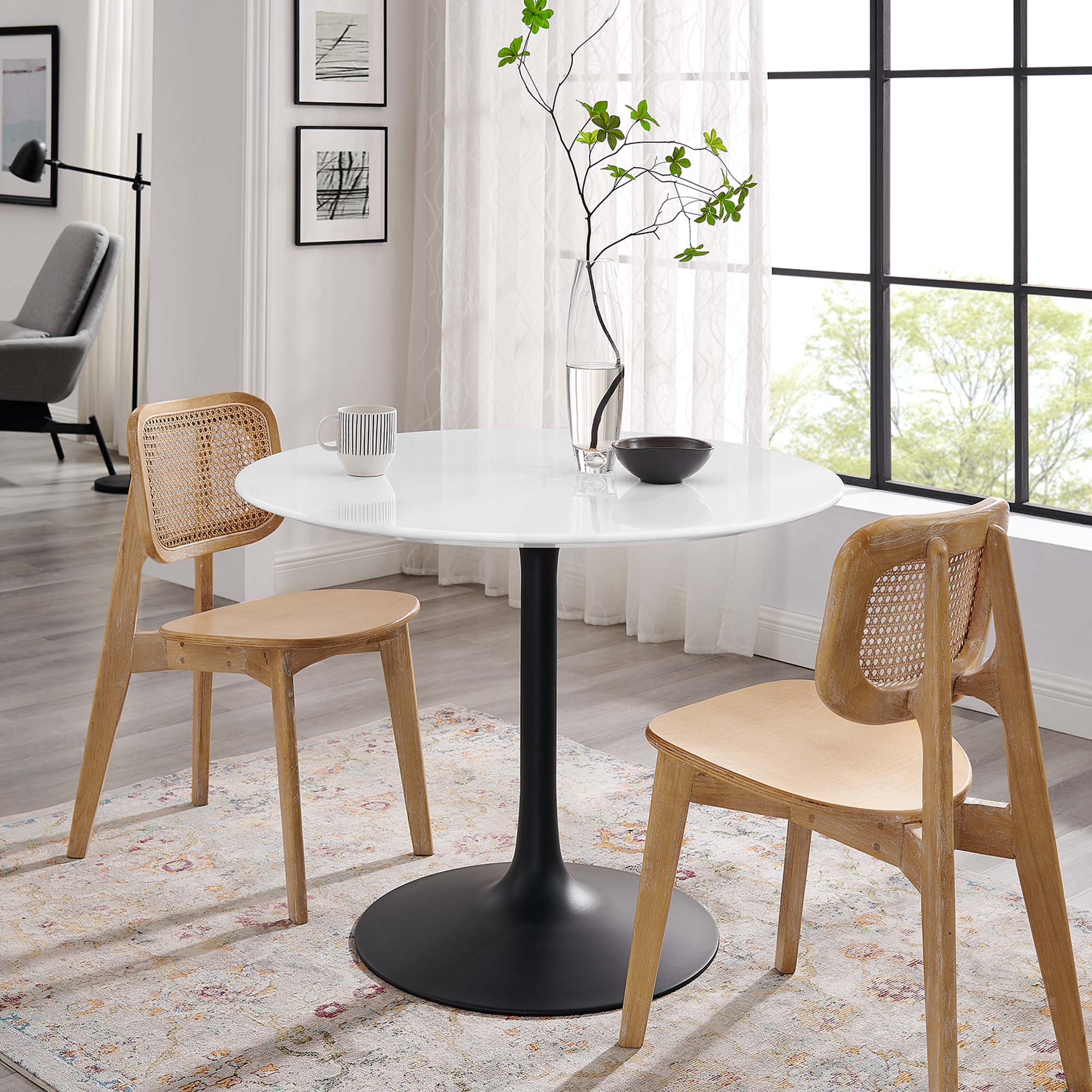 Lippa 40" Round Wood Dining Table