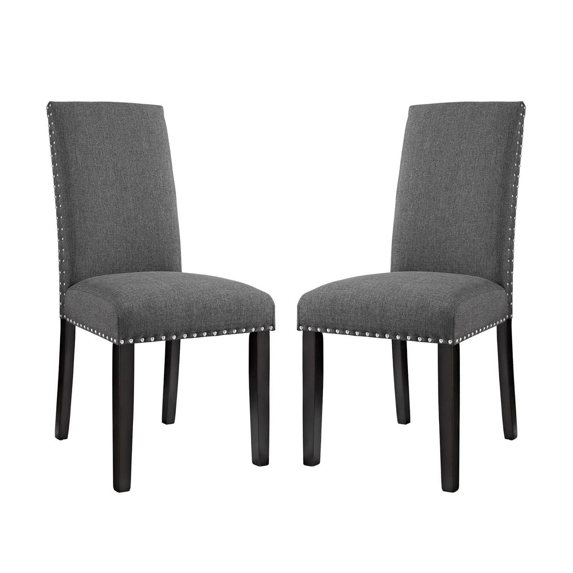 Parcel Dining Side Chair Fabric Set of 2 - Gray