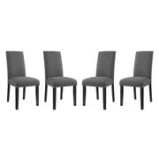 Parcel Dining Side Chair Fabric Set of 4 - Gray