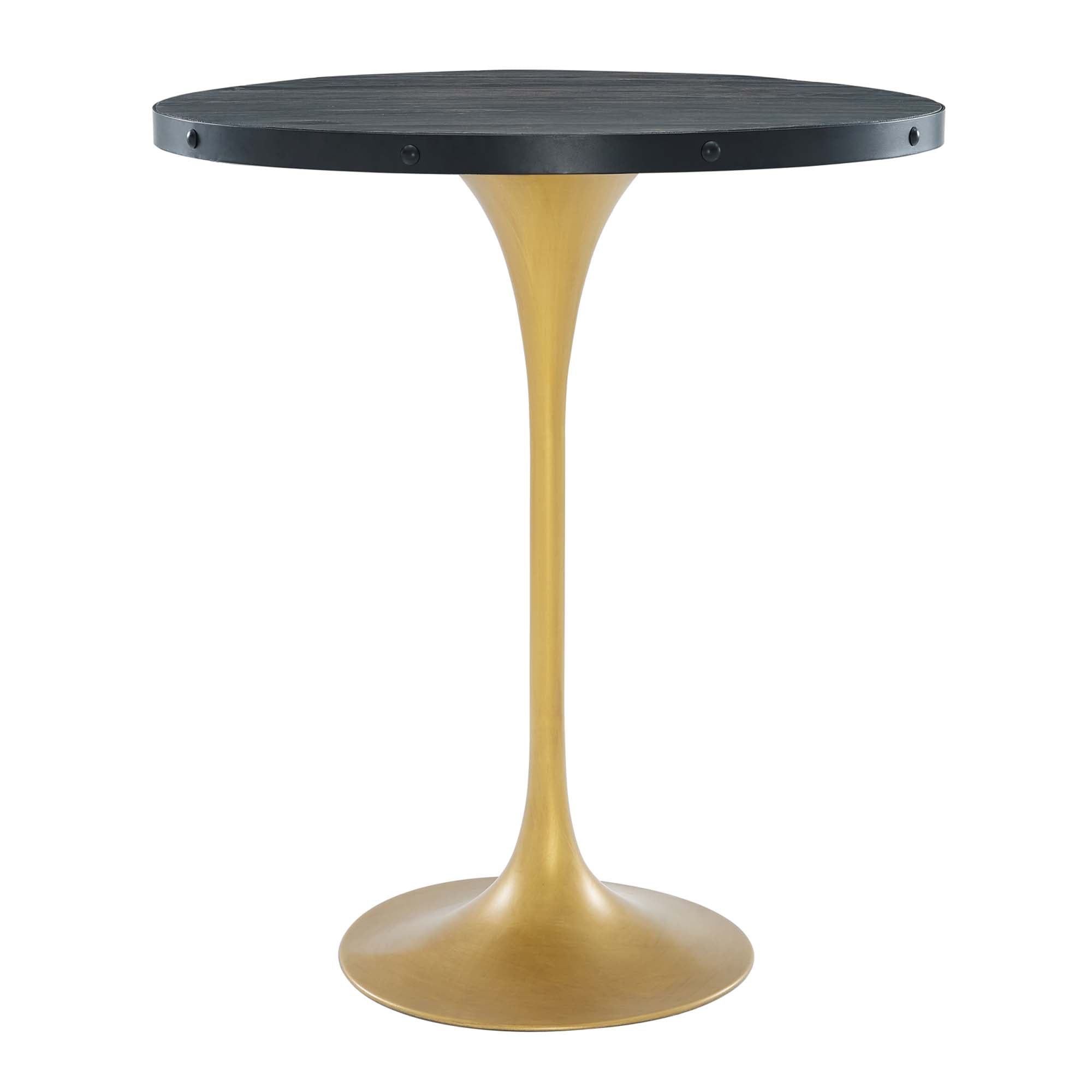 Drive Wood Bar Table - Black Gold