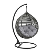 Garner Teardrop Outdoor Patio Swing Chair - Gray Gray