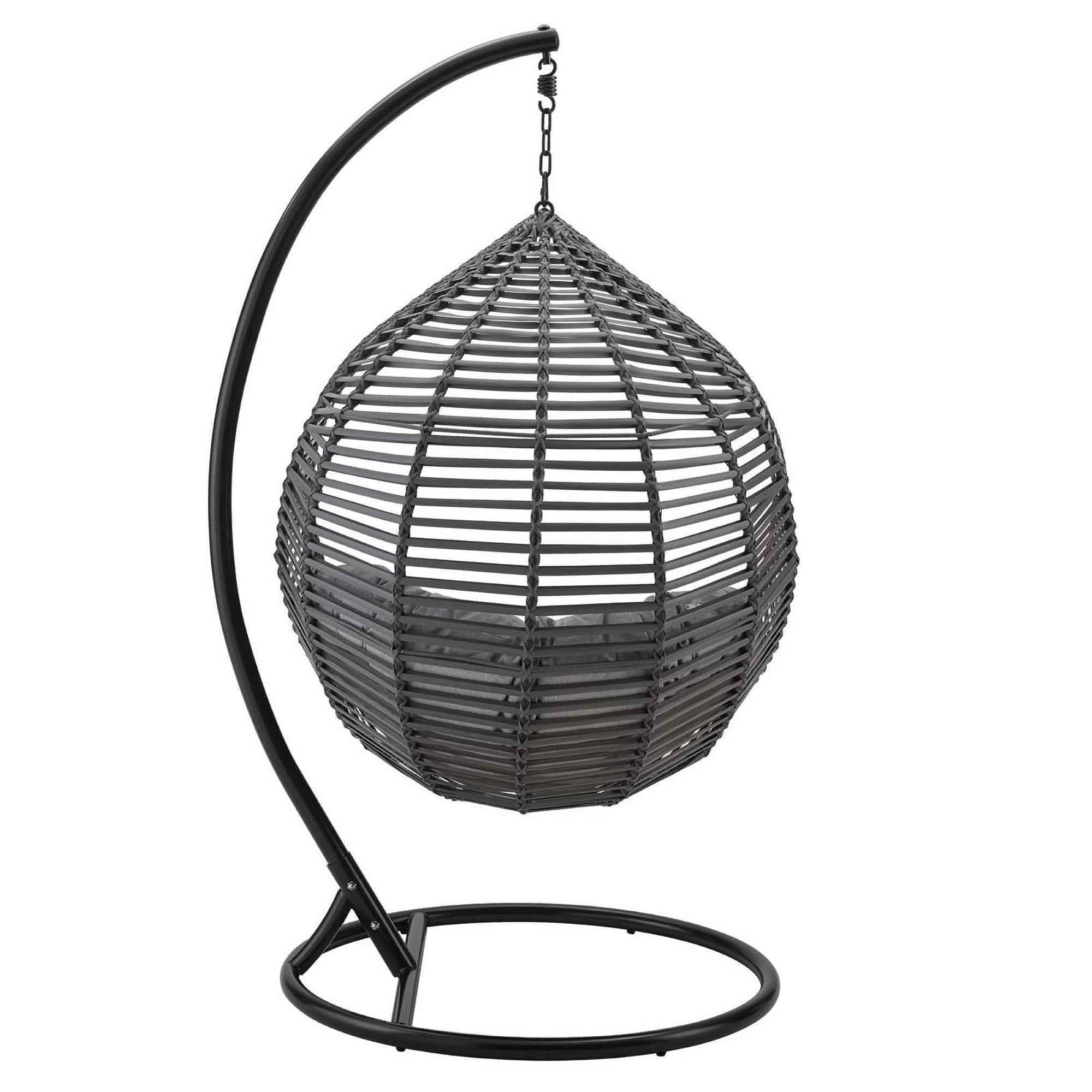 Garner Teardrop Outdoor Patio Swing Chair - Gray Mocha