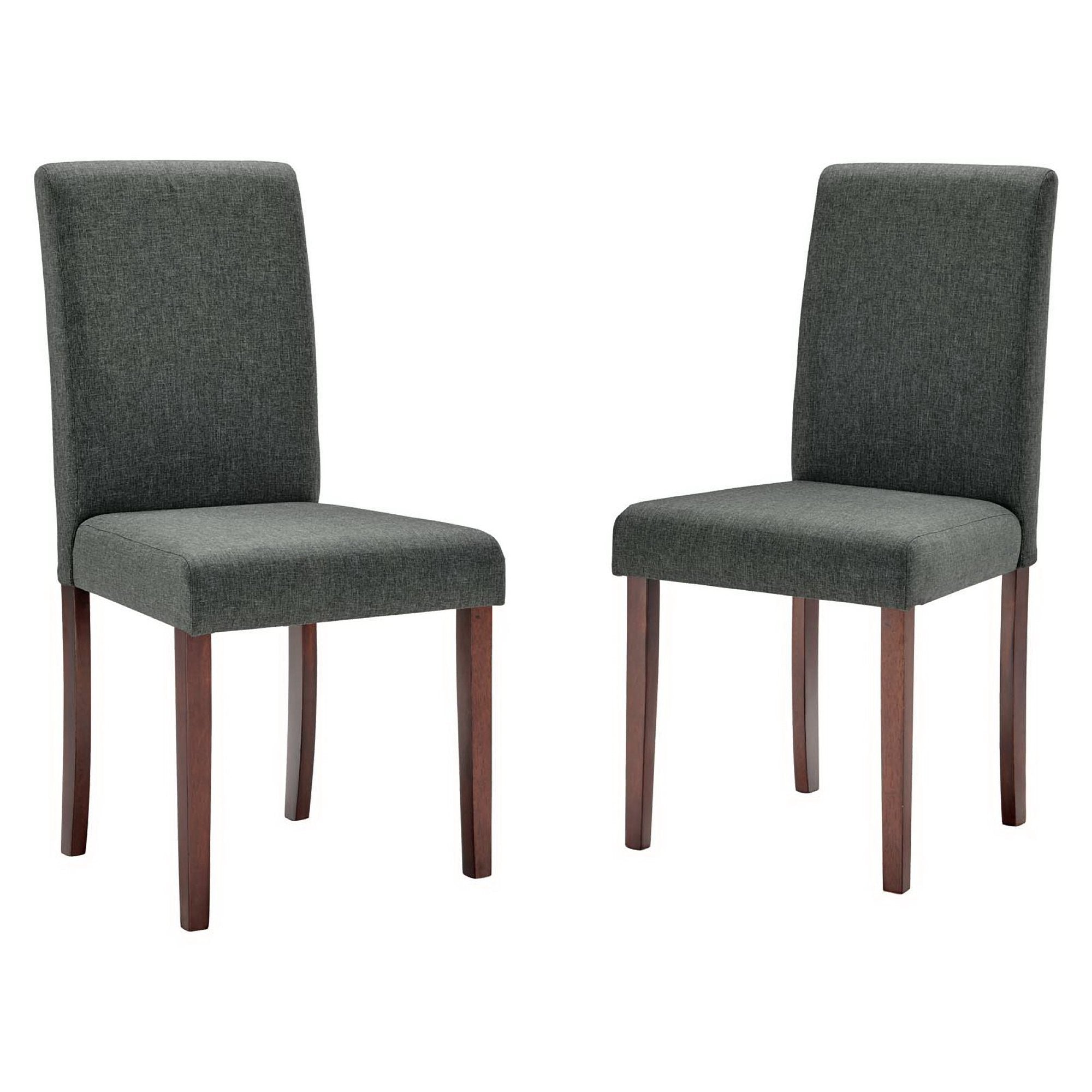 Prosper Upholstered Fabric Dining Side Chair Set of 2 - Gray