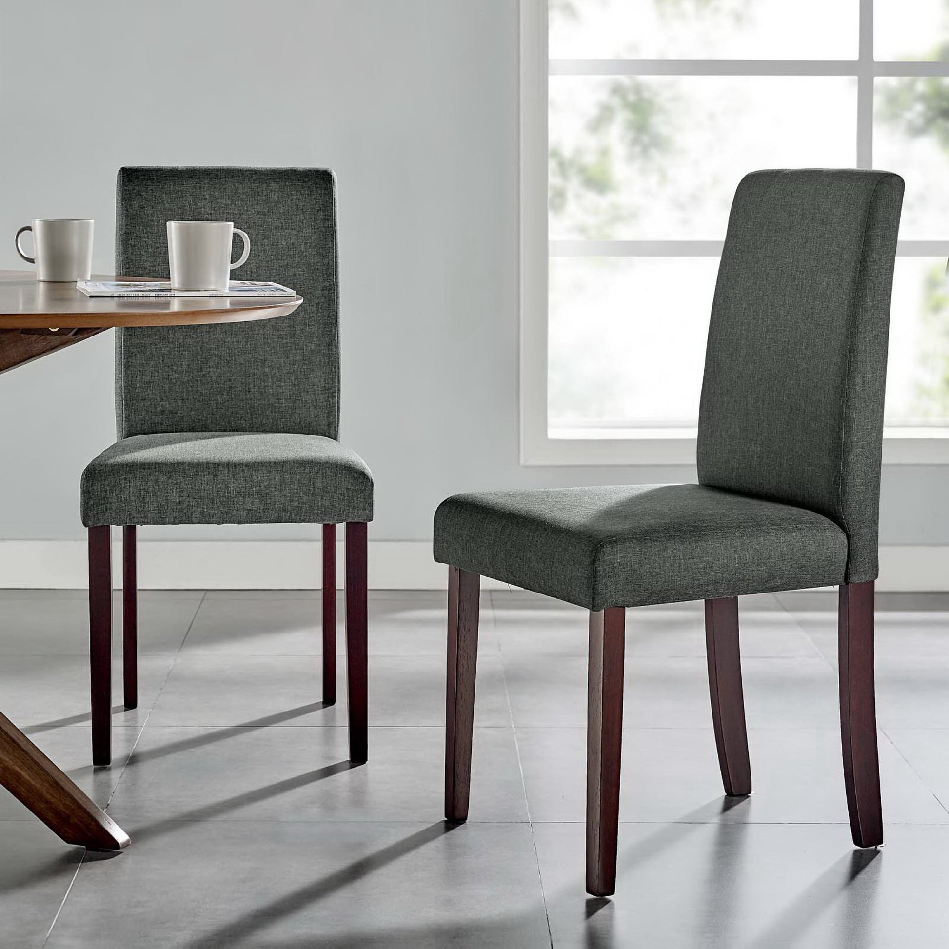 Prosper Upholstered Fabric Dining Side Chair Set of 2