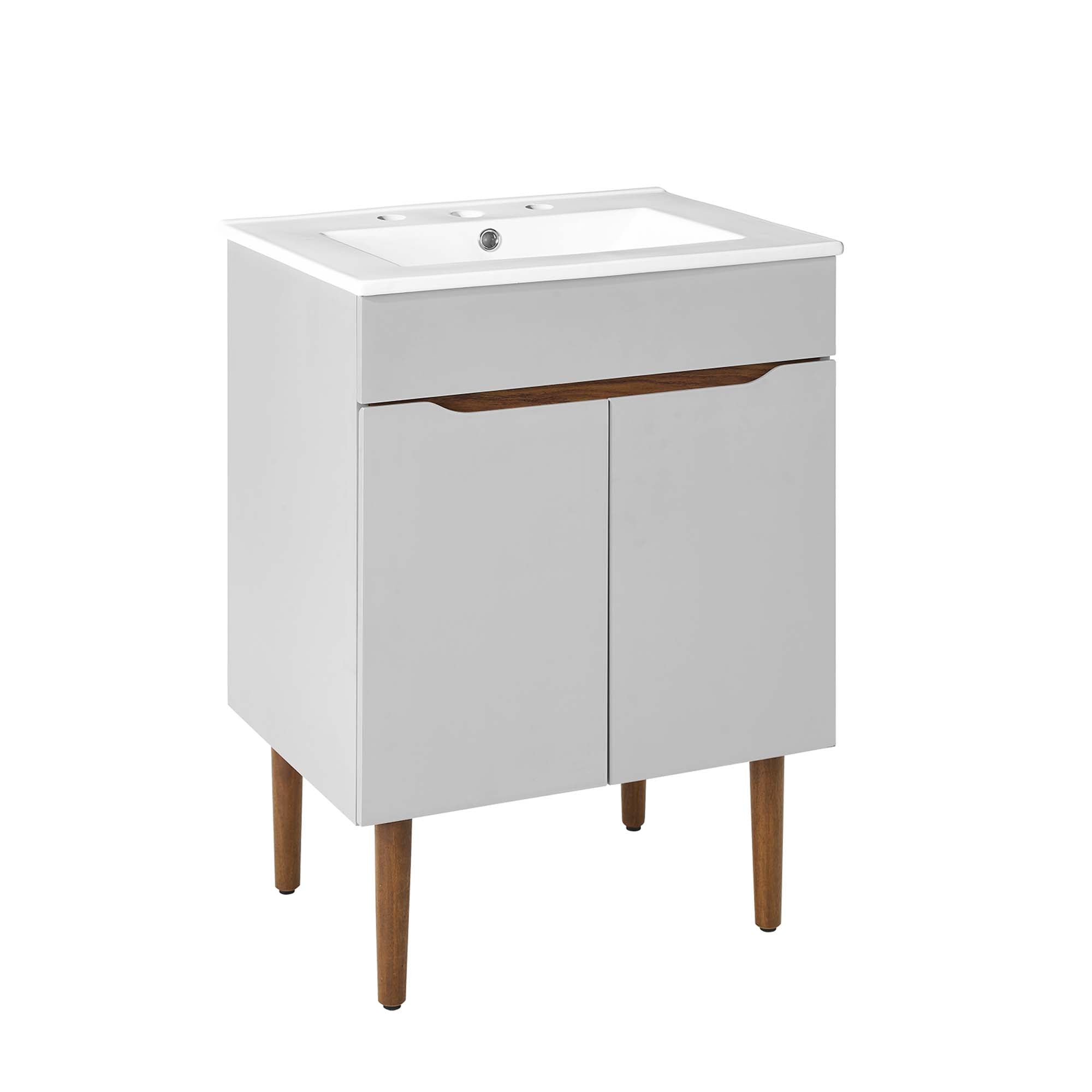 Harvest Bathroom Vanity Basin Included - Gray White