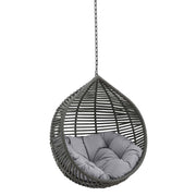 Garner Teardrop Outdoor Patio Swing Chair Without Stand - Gray Gray
