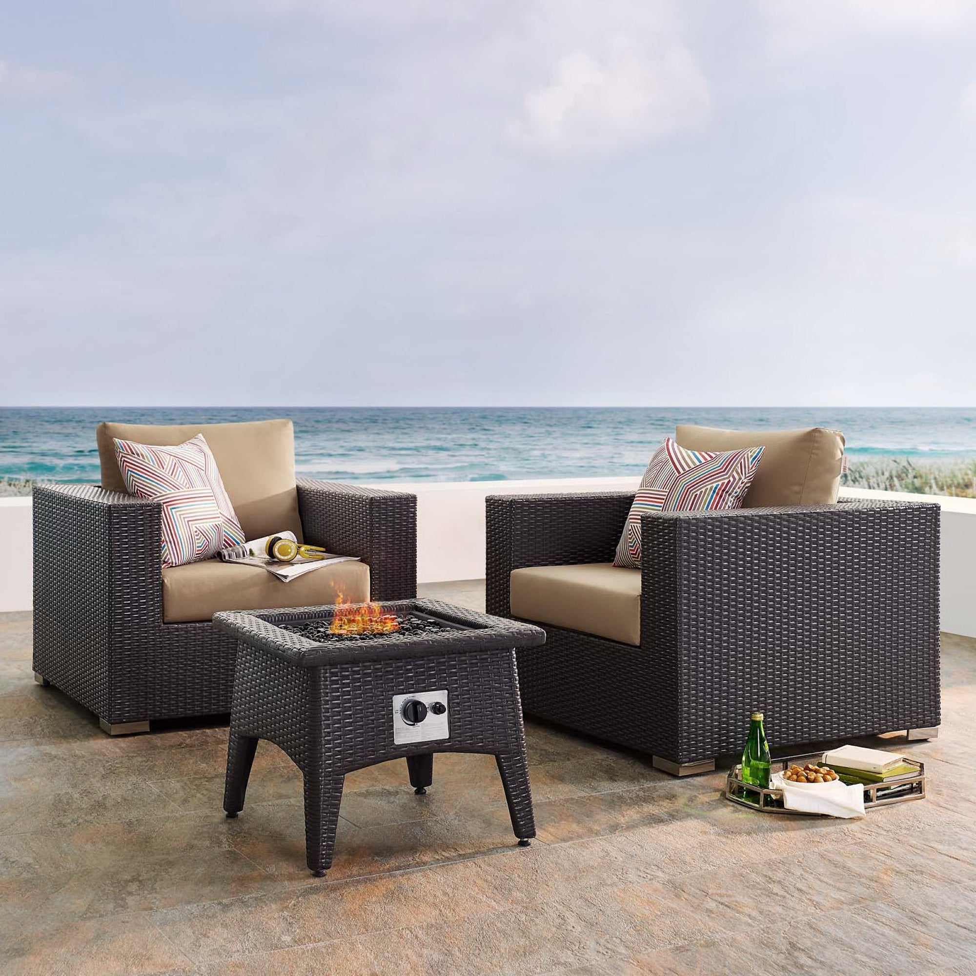 Convene 3 Piece Set Outdoor with Fire Pit