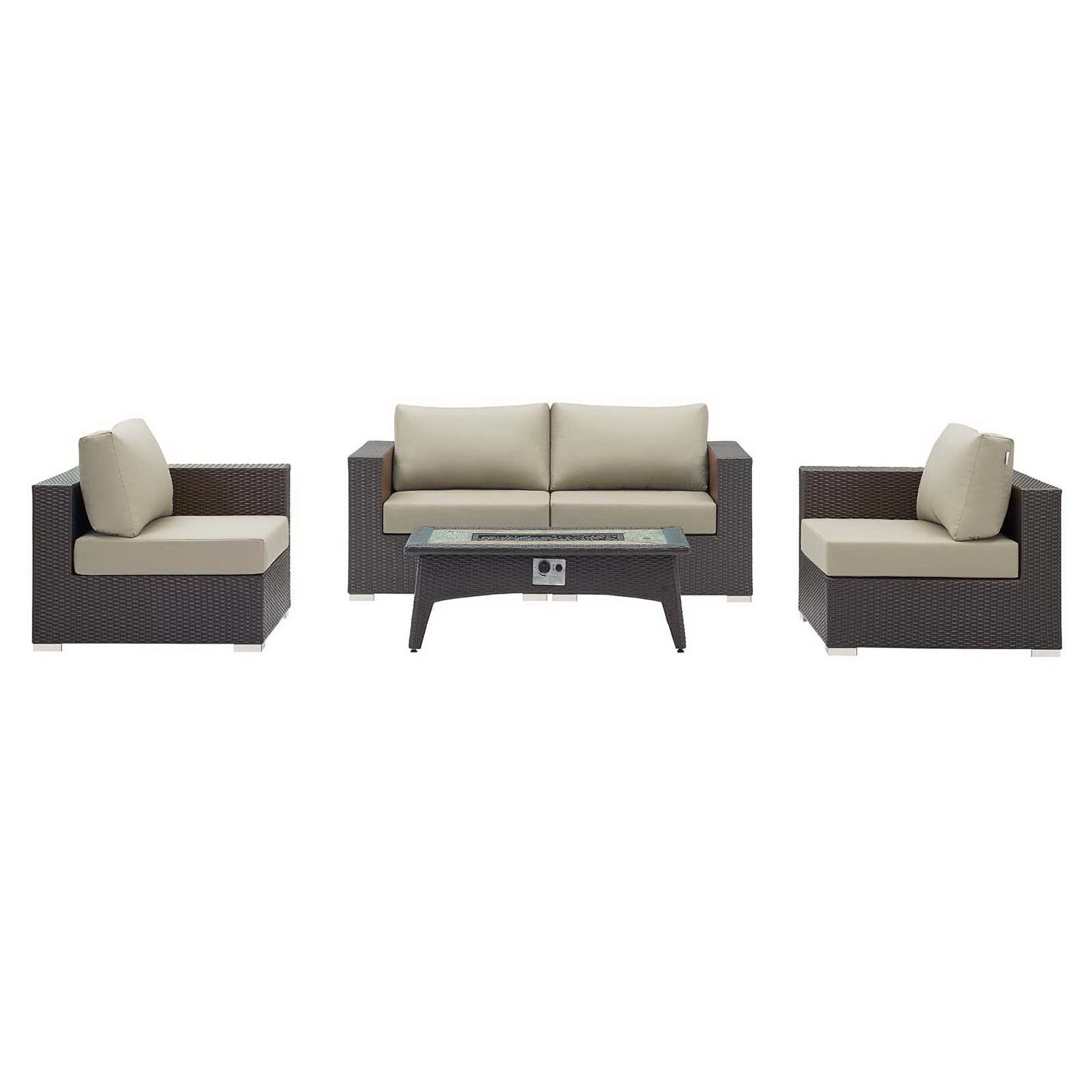 Convene 5 Piece Set Outdoor with Fire Pit