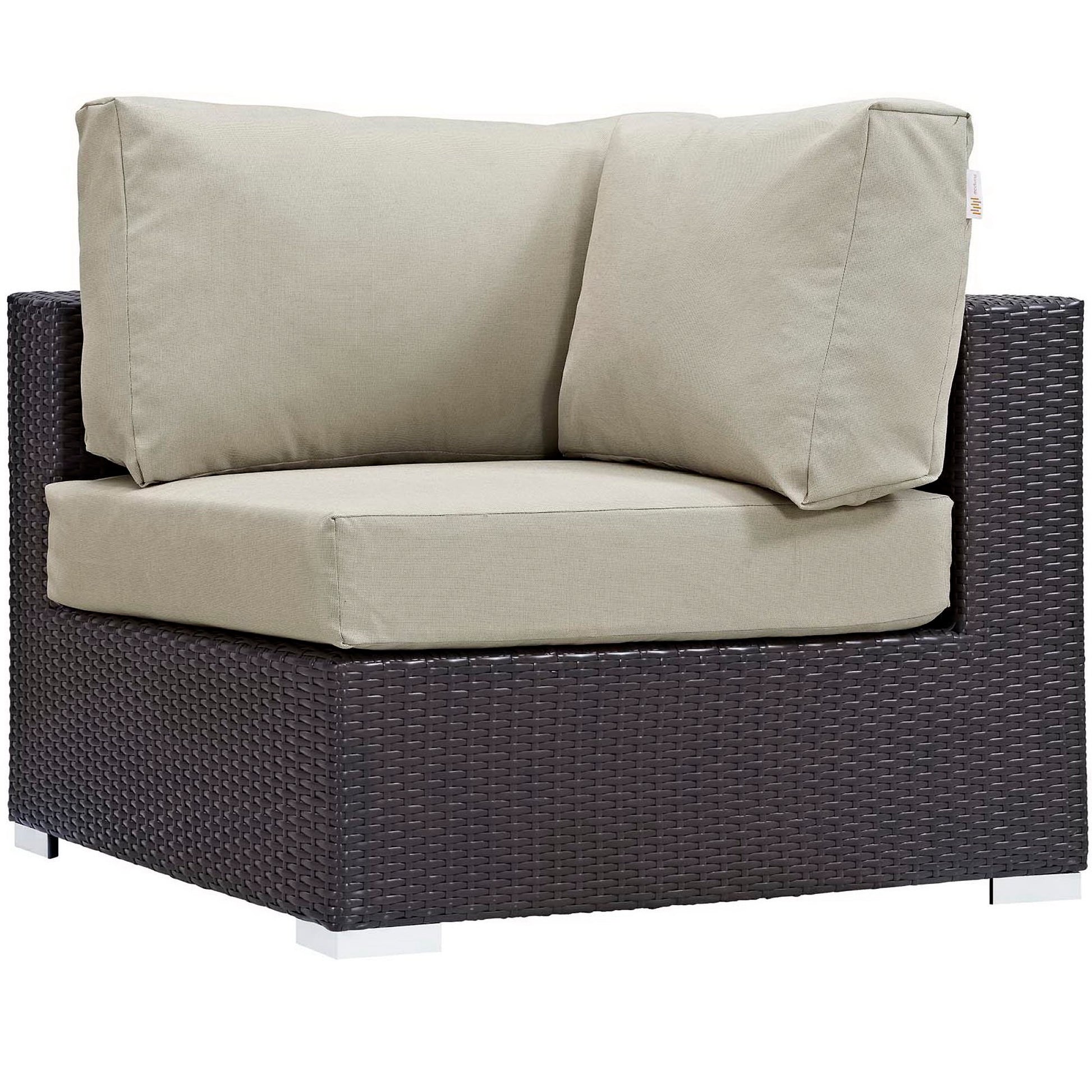Convene 5 Piece Set Outdoor with Fire Pit - Espresso Mocha