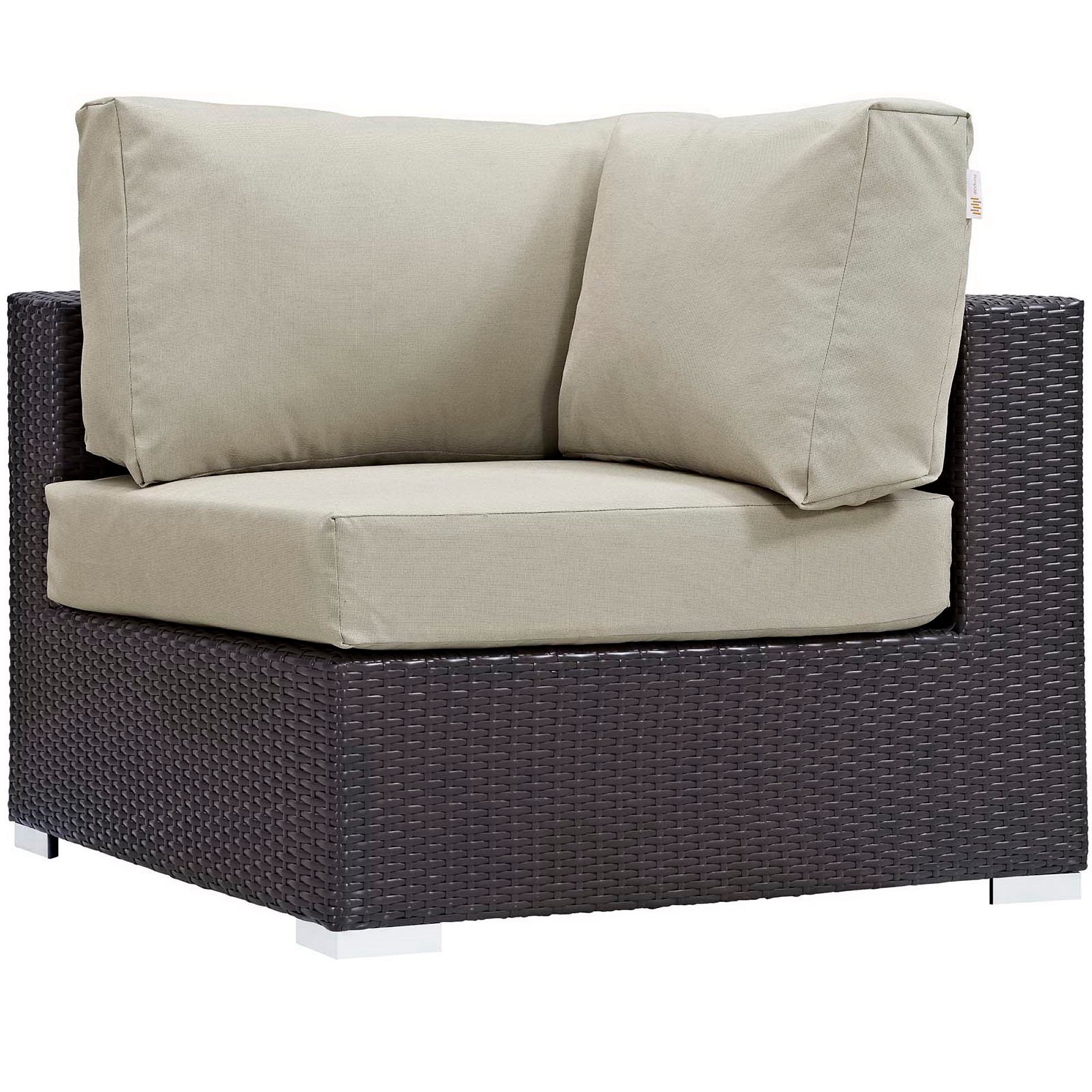 Convene 5 Piece Set Outdoor with Fire Pit - Espresso Mocha