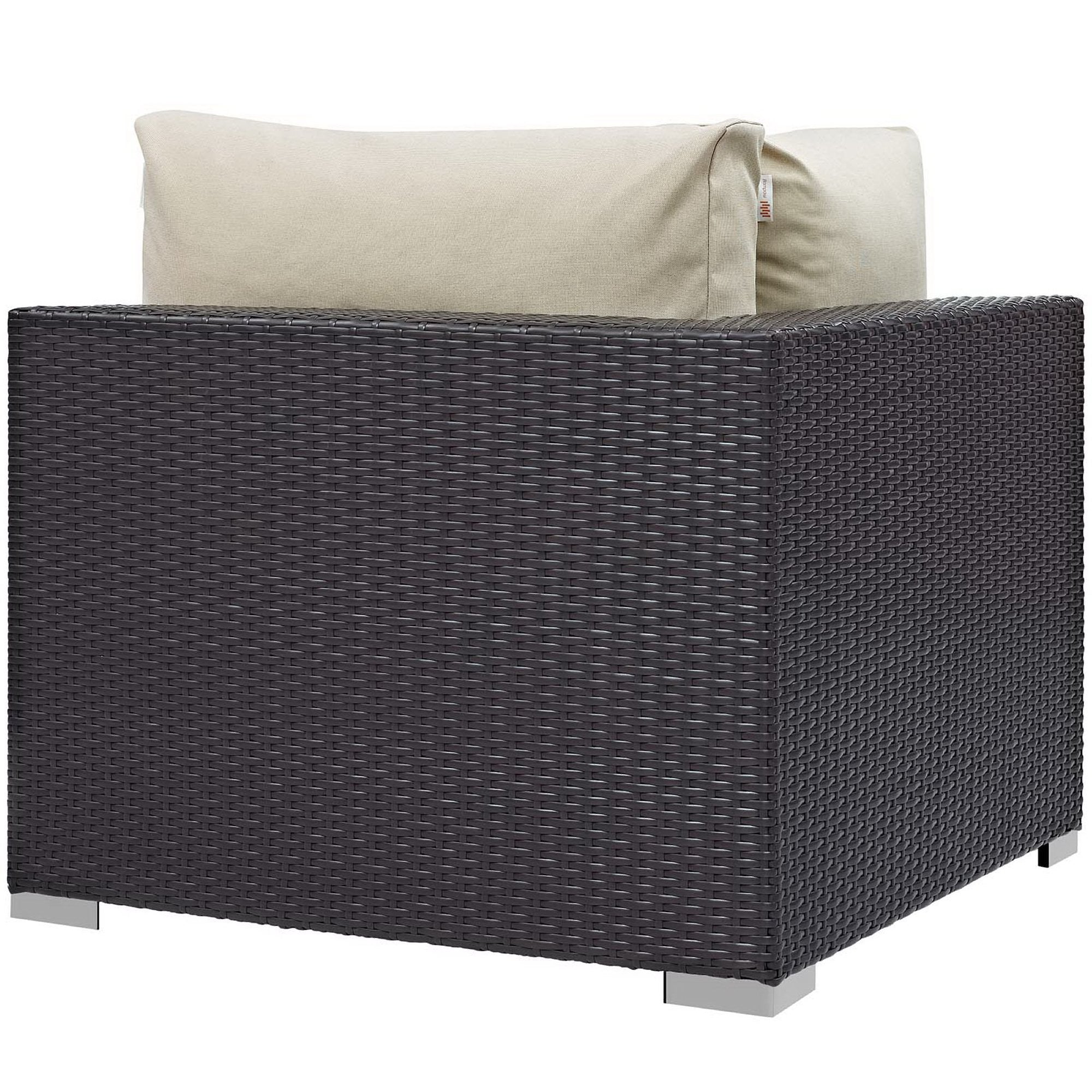 Convene 5 Piece Set Outdoor with Fire Pit - Espresso White
