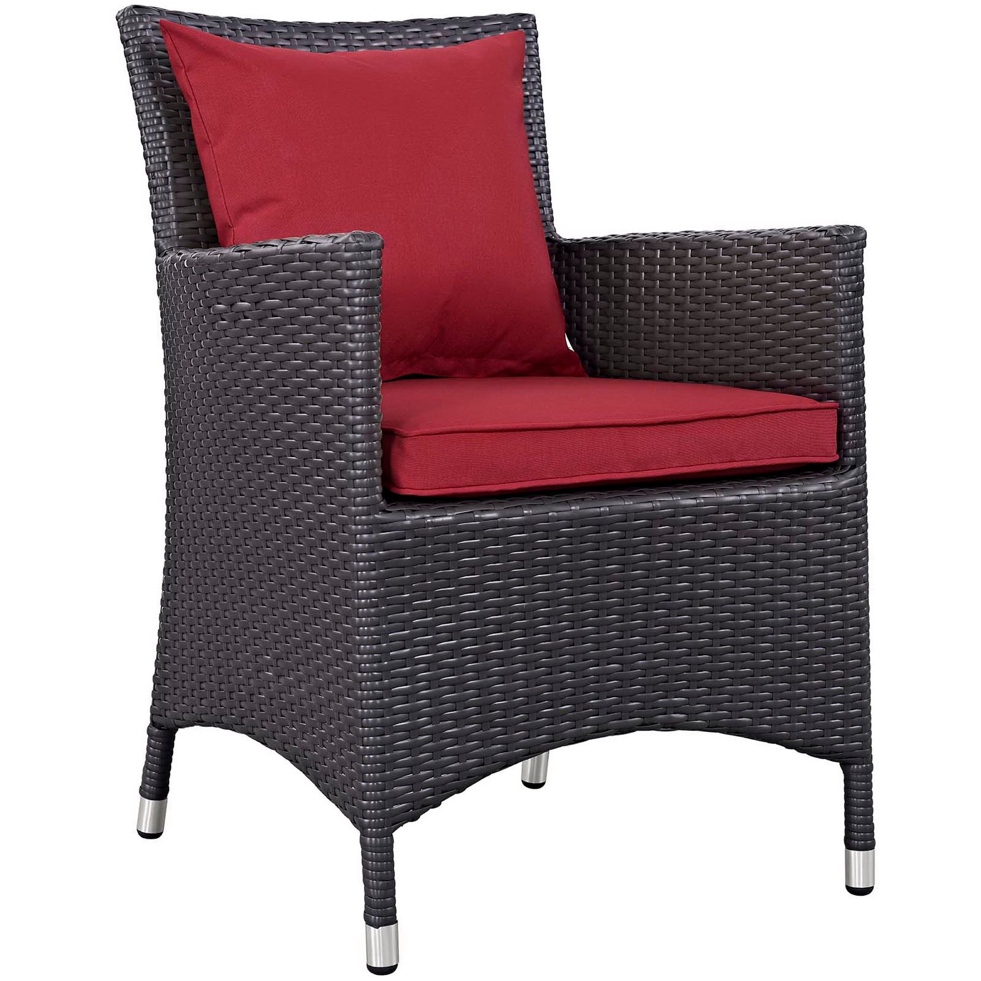 Convene 3 Piece Set Outdoor Patio with Fire Pit - Espresso Turquoise