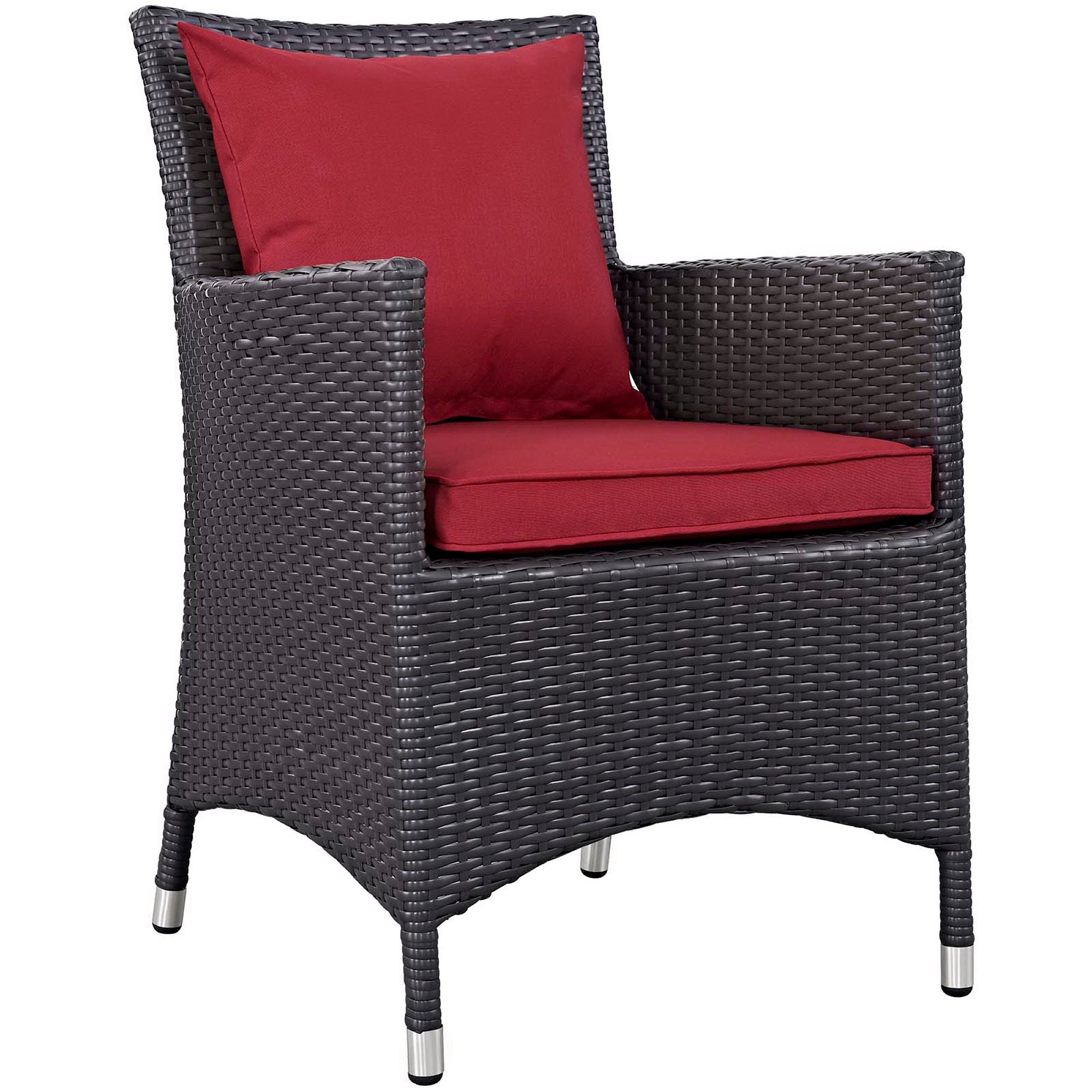 Convene 3 Piece Set Outdoor Patio with Fire Pit - Espresso Turquoise