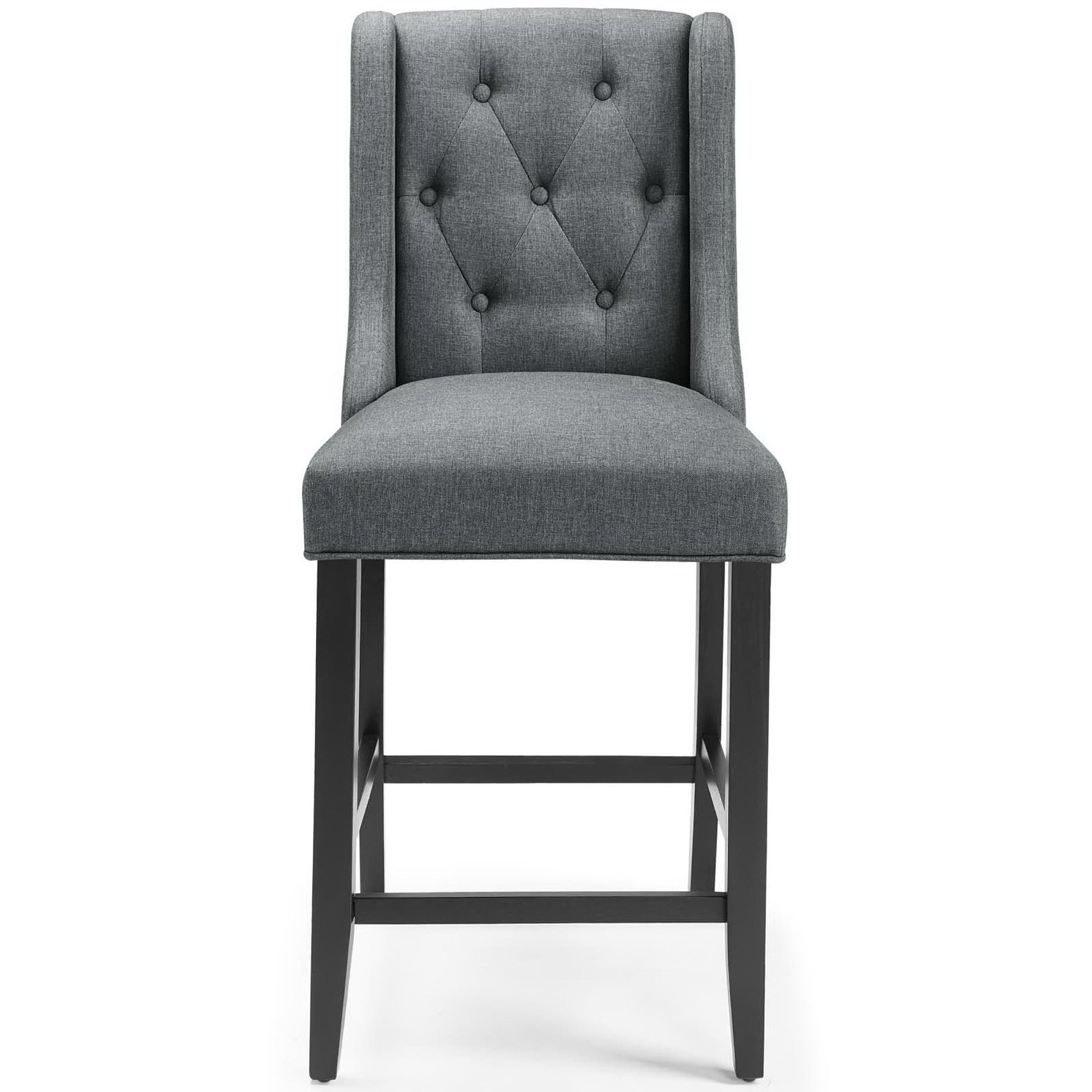 Baronet Tufted Button Upholstered Fabric Counter Stool