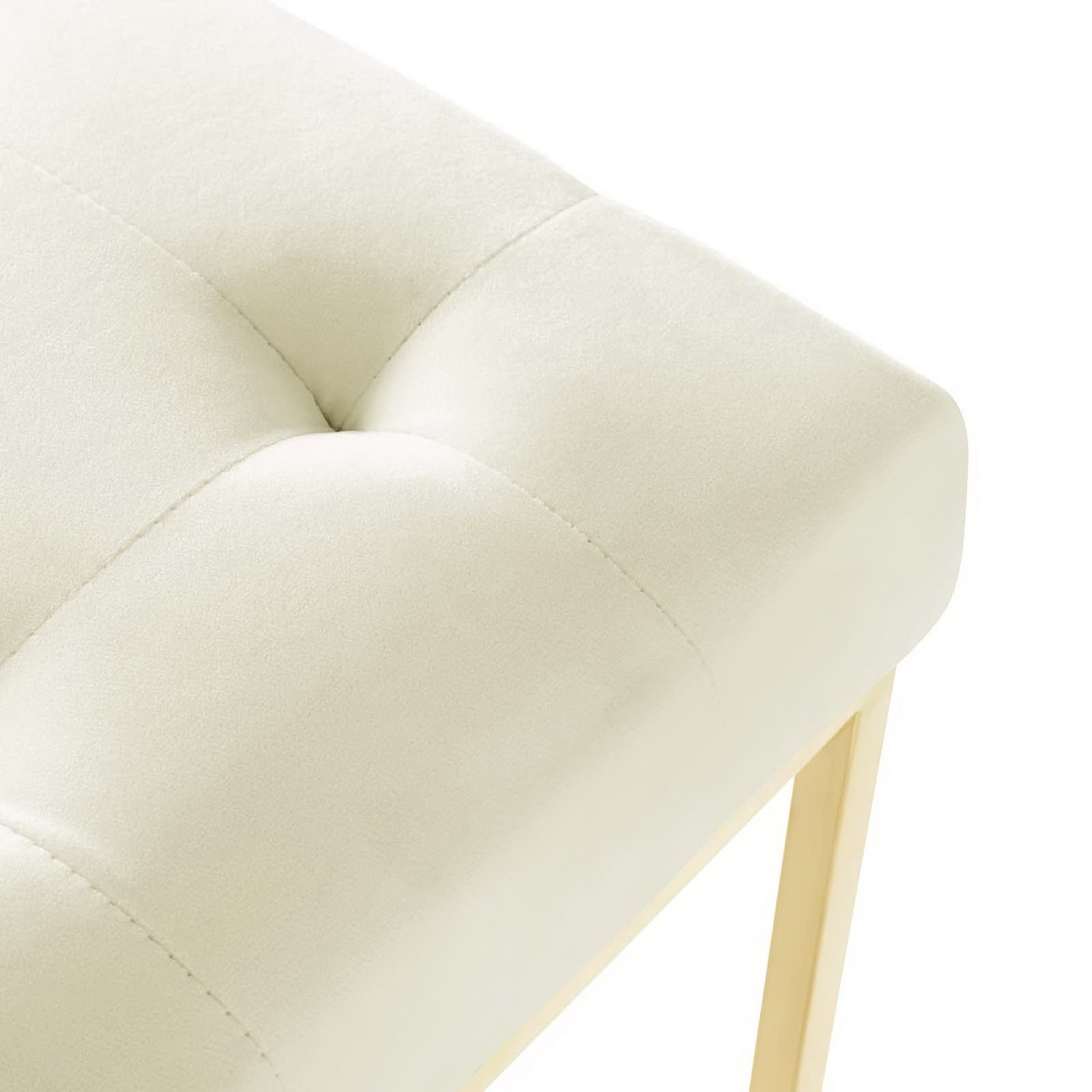 Privy Gold Stainless Steel Performance Velvet Dining Chair