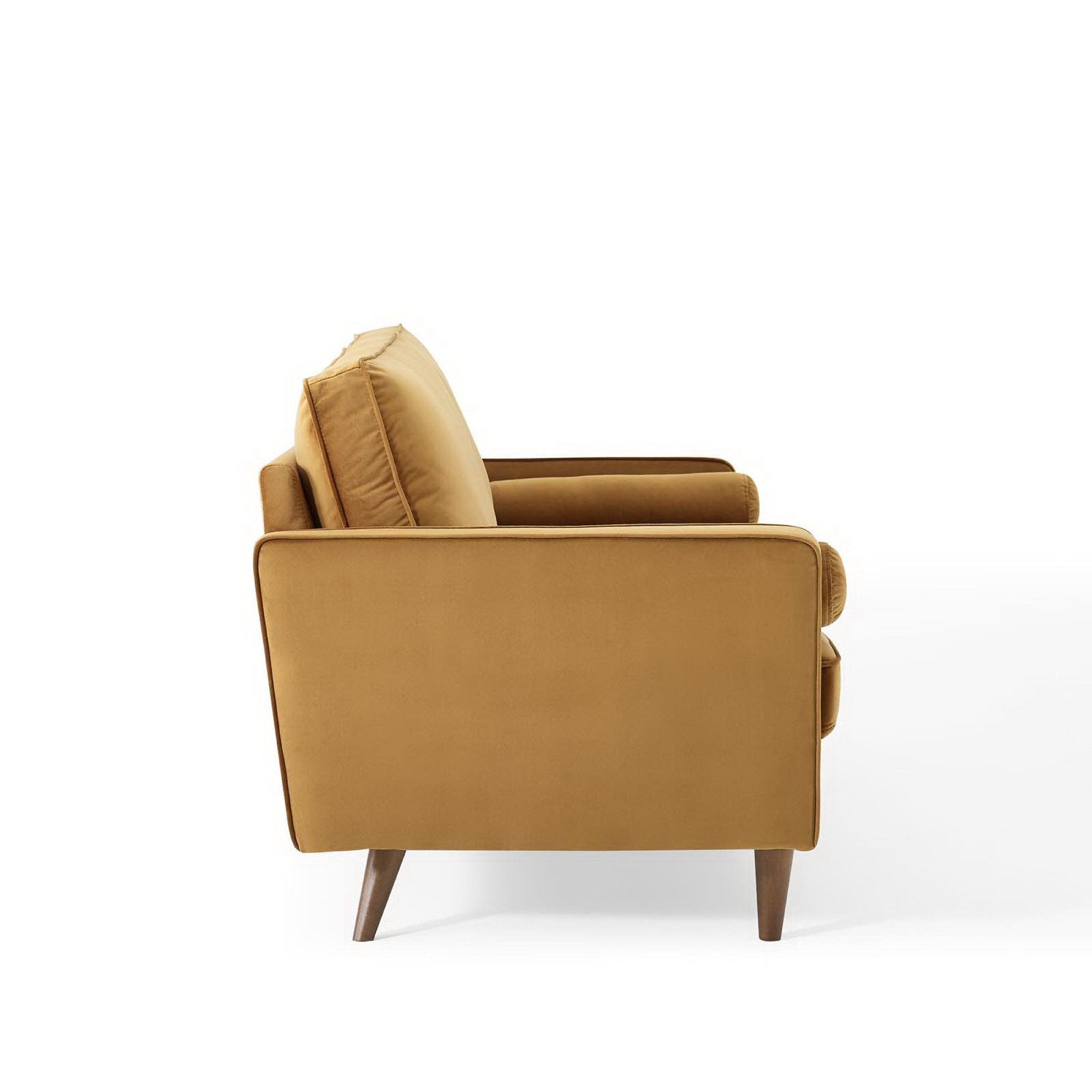 Valour Performance Velvet Sofa - Gray