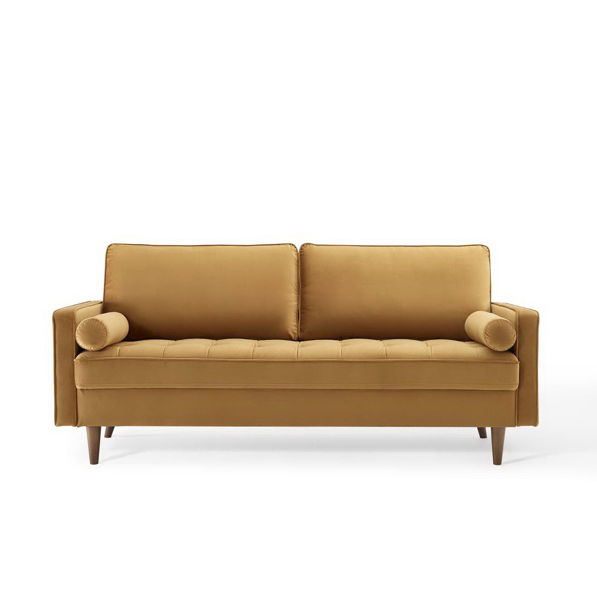 Valour Performance Velvet Sofa - Pink