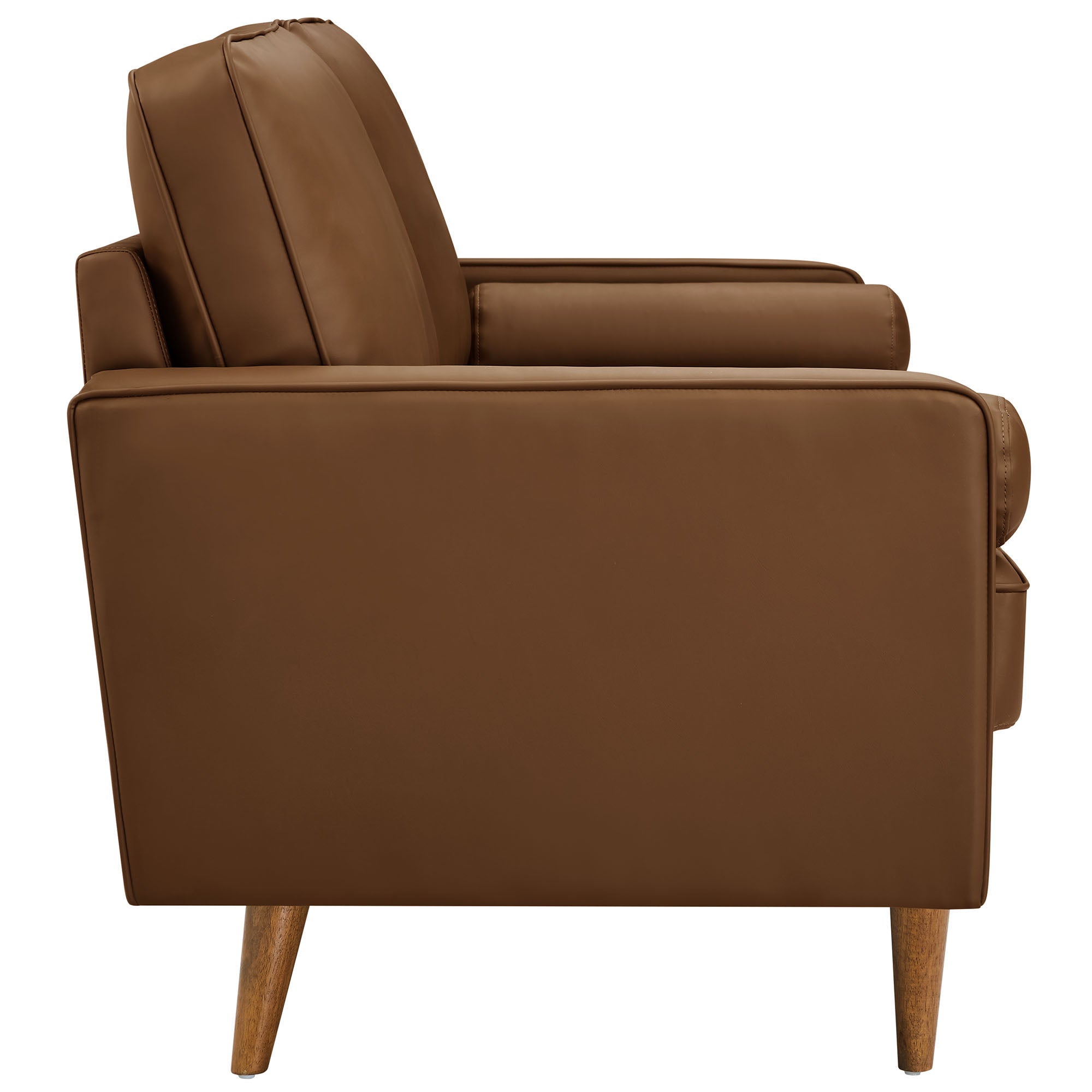 Valour Upholstered Faux Leather Sofa