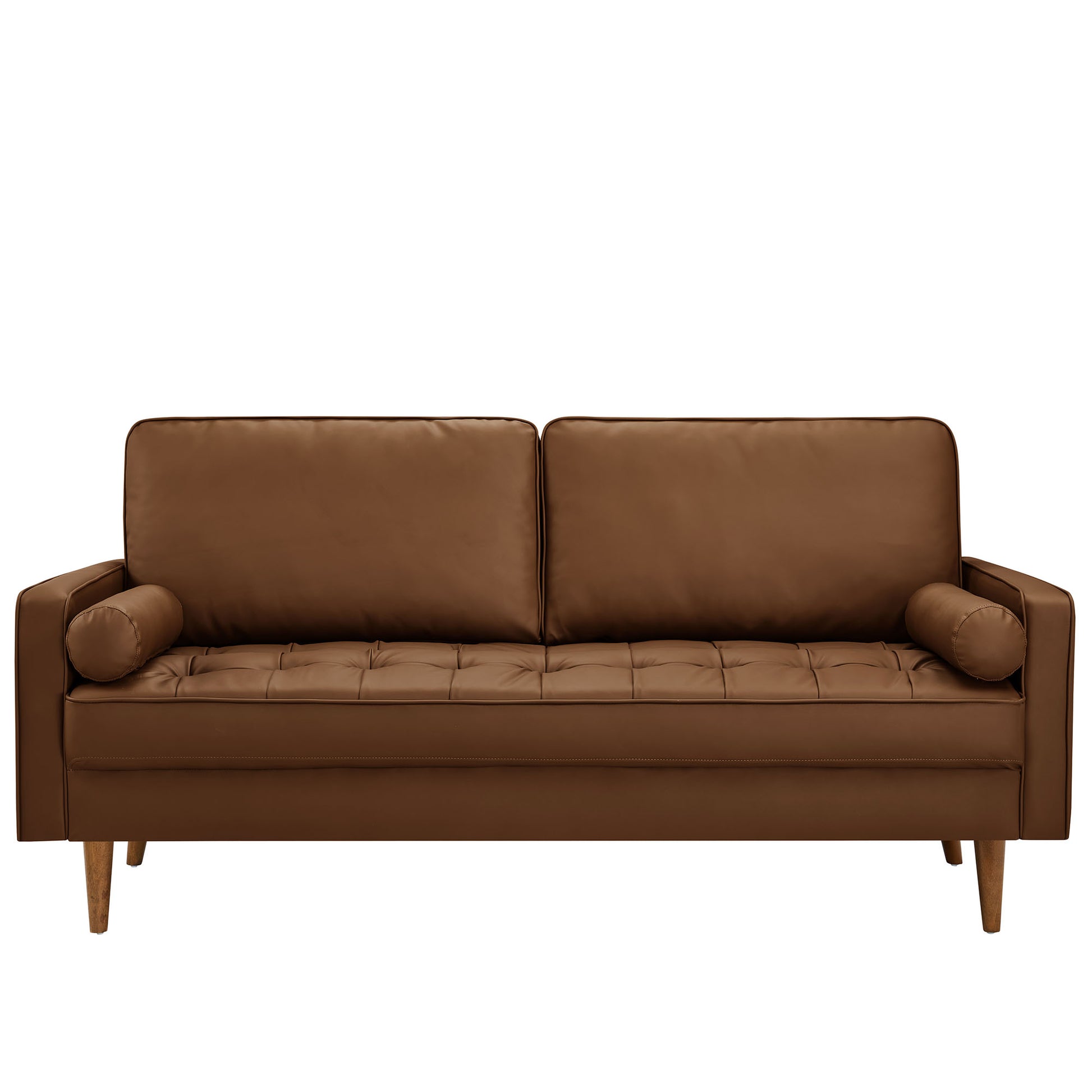 Valour Upholstered Faux Leather Sofa
