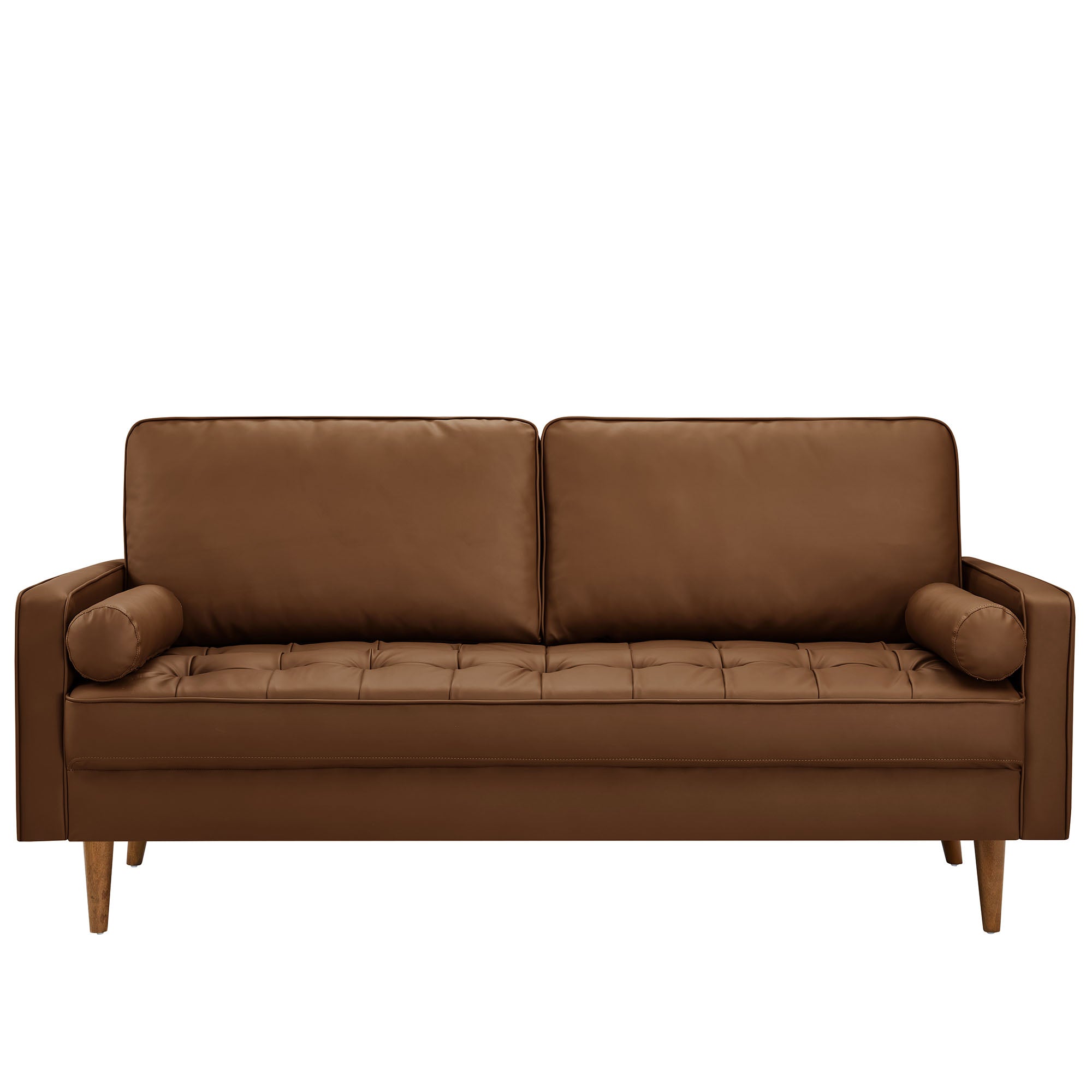 Valour Upholstered Faux Leather Sofa